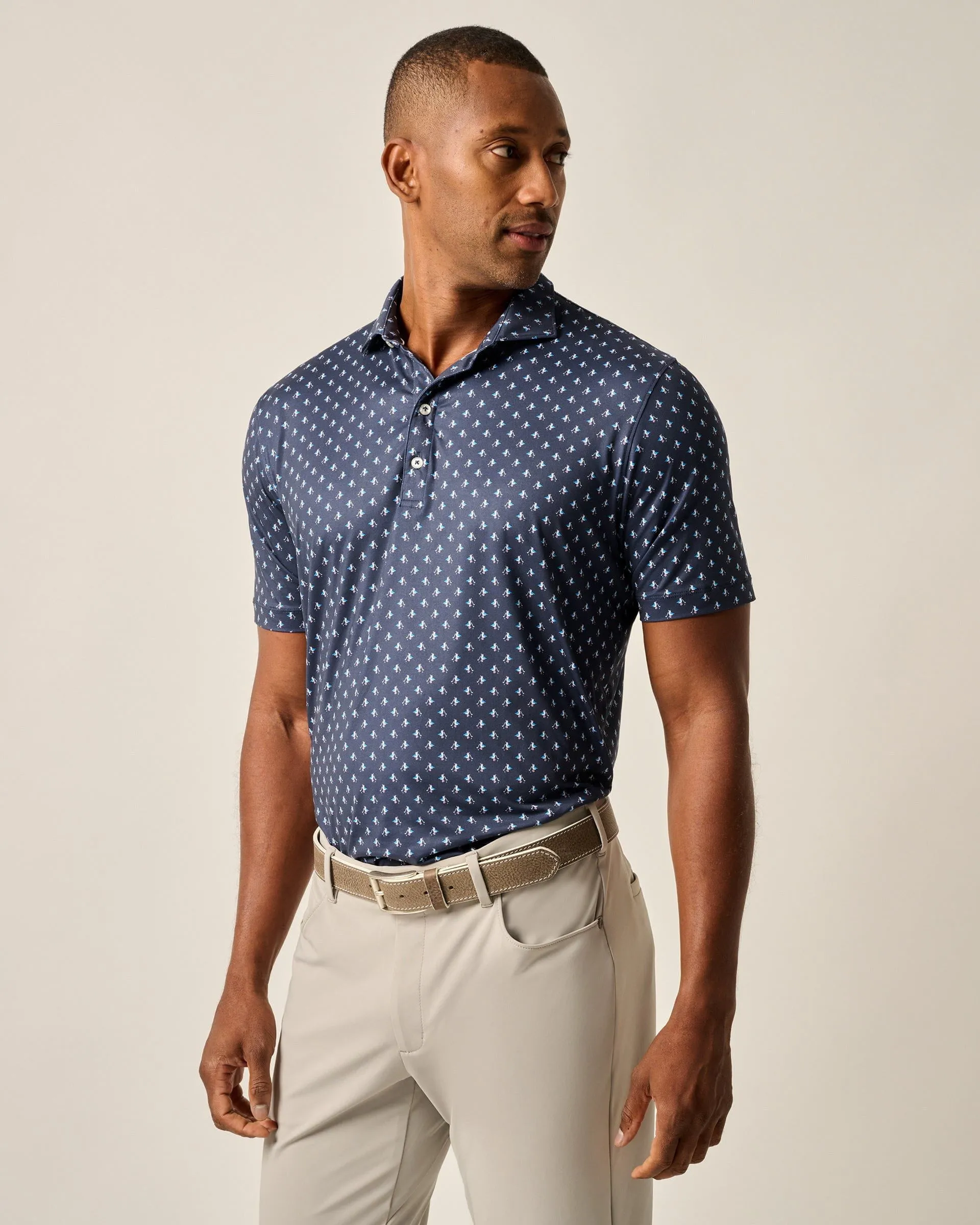 Featherweight Performance Polo - For the Birdies Print sold by Johnnie-O product image thumbnail 4