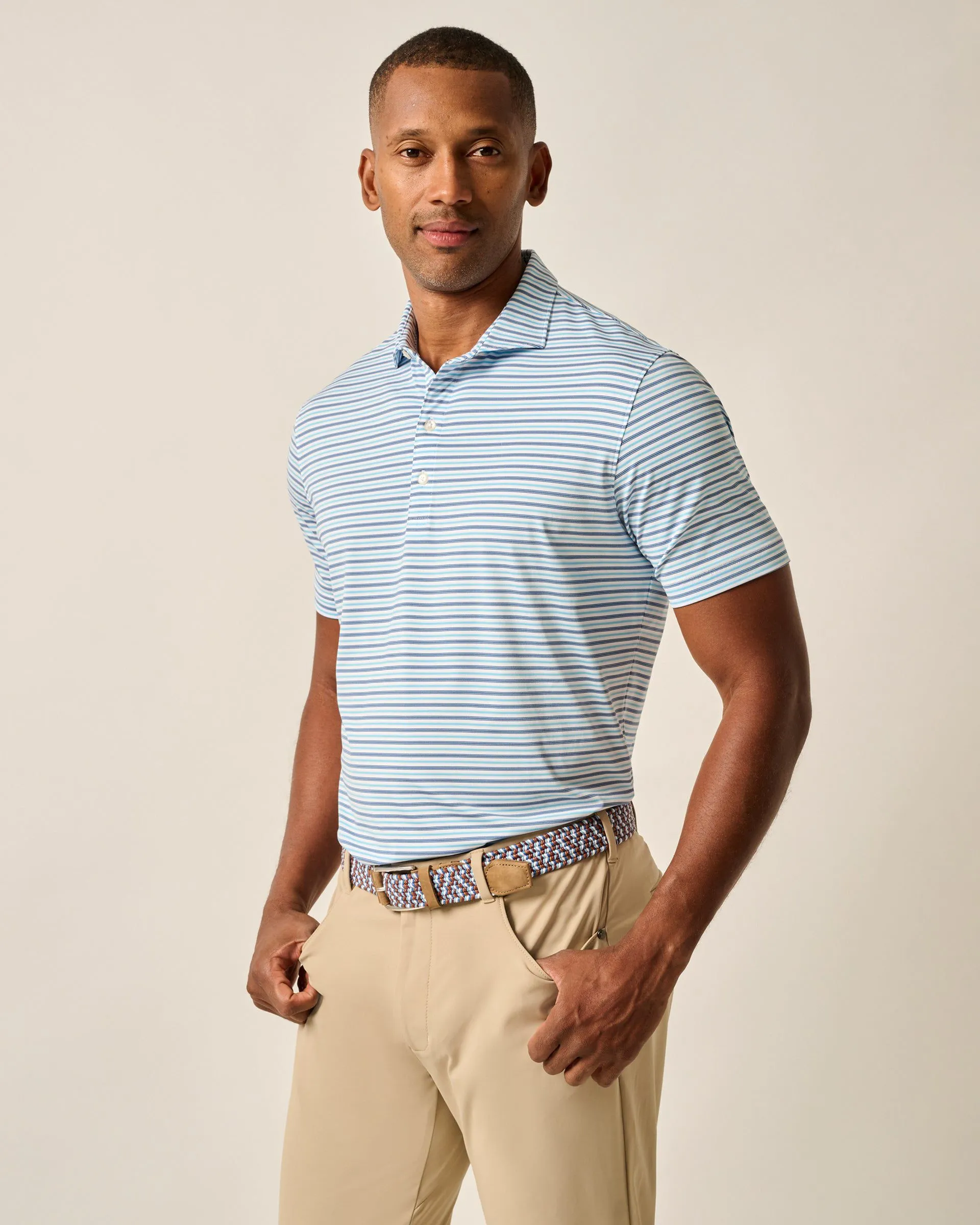 Performance Jersey Polo - Bronte Stripe sold by Johnnie-O product image thumbnail 4