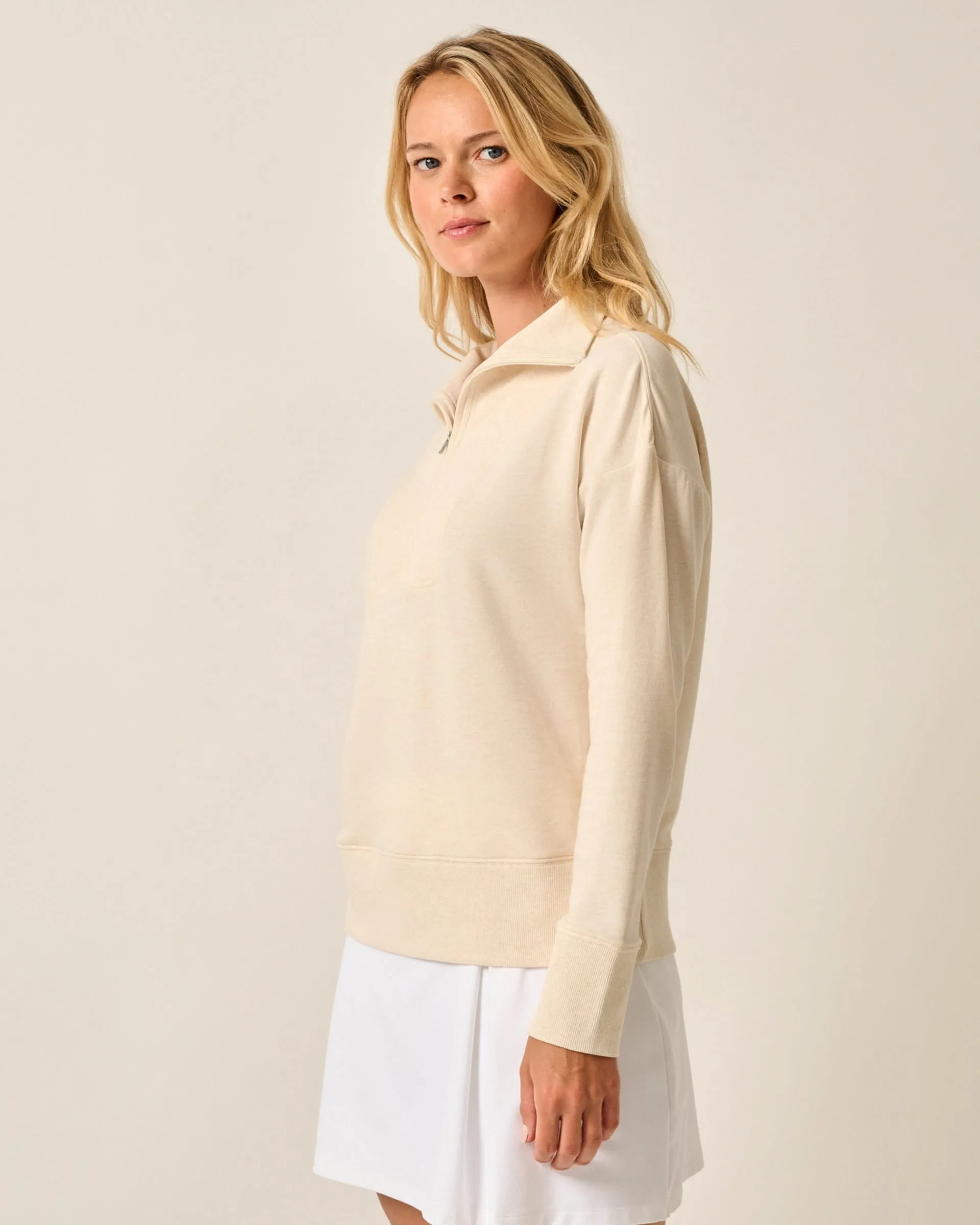 Taylor Drop Shoulder Cotton 1/4 Zip Pullover sold by Johnnie-O product image thumbnail 4