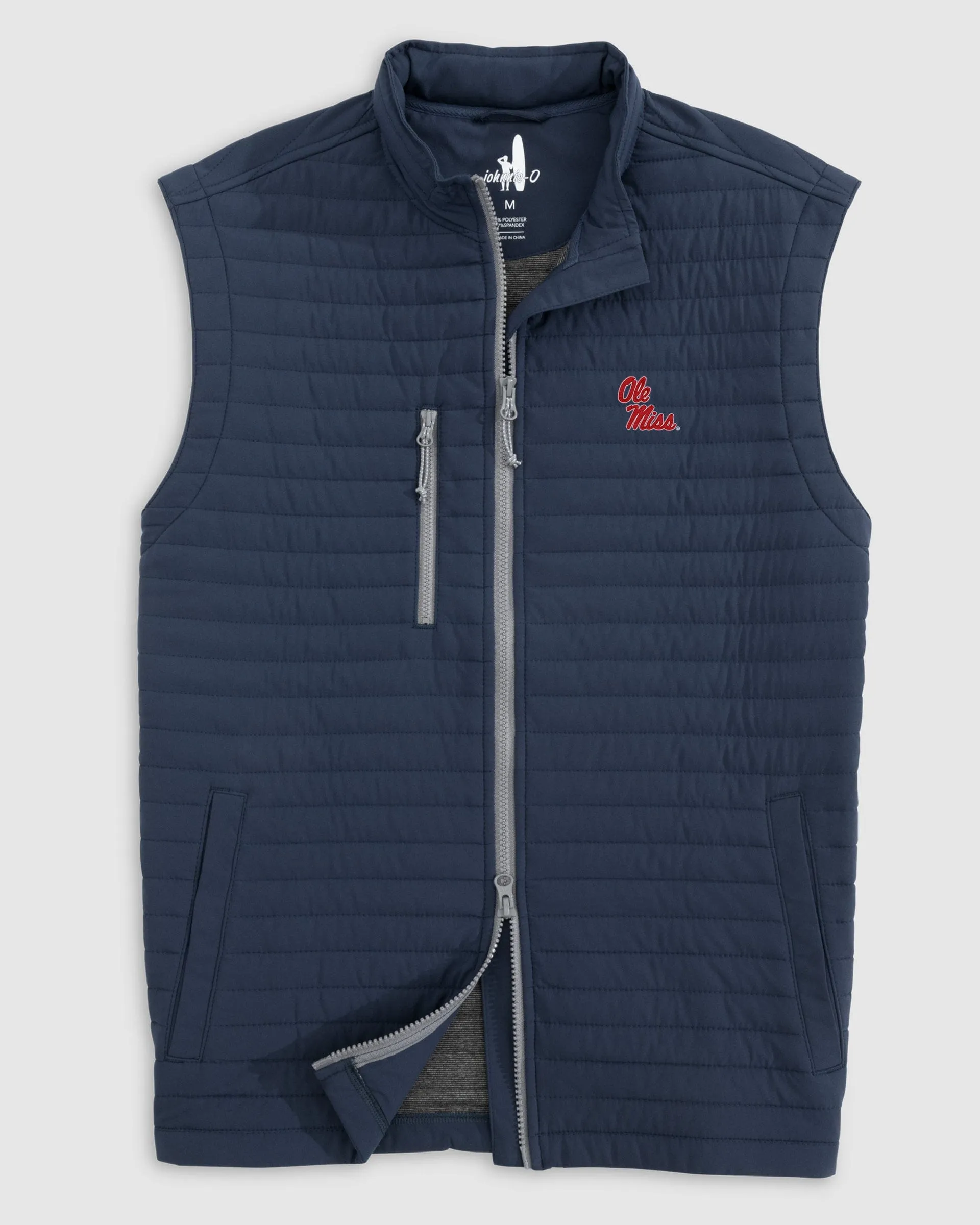 Ole Miss Crosswind Quilted Performance Vest - Stacked Logo (Copy) sold by Johnnie-O product image thumbnail 2