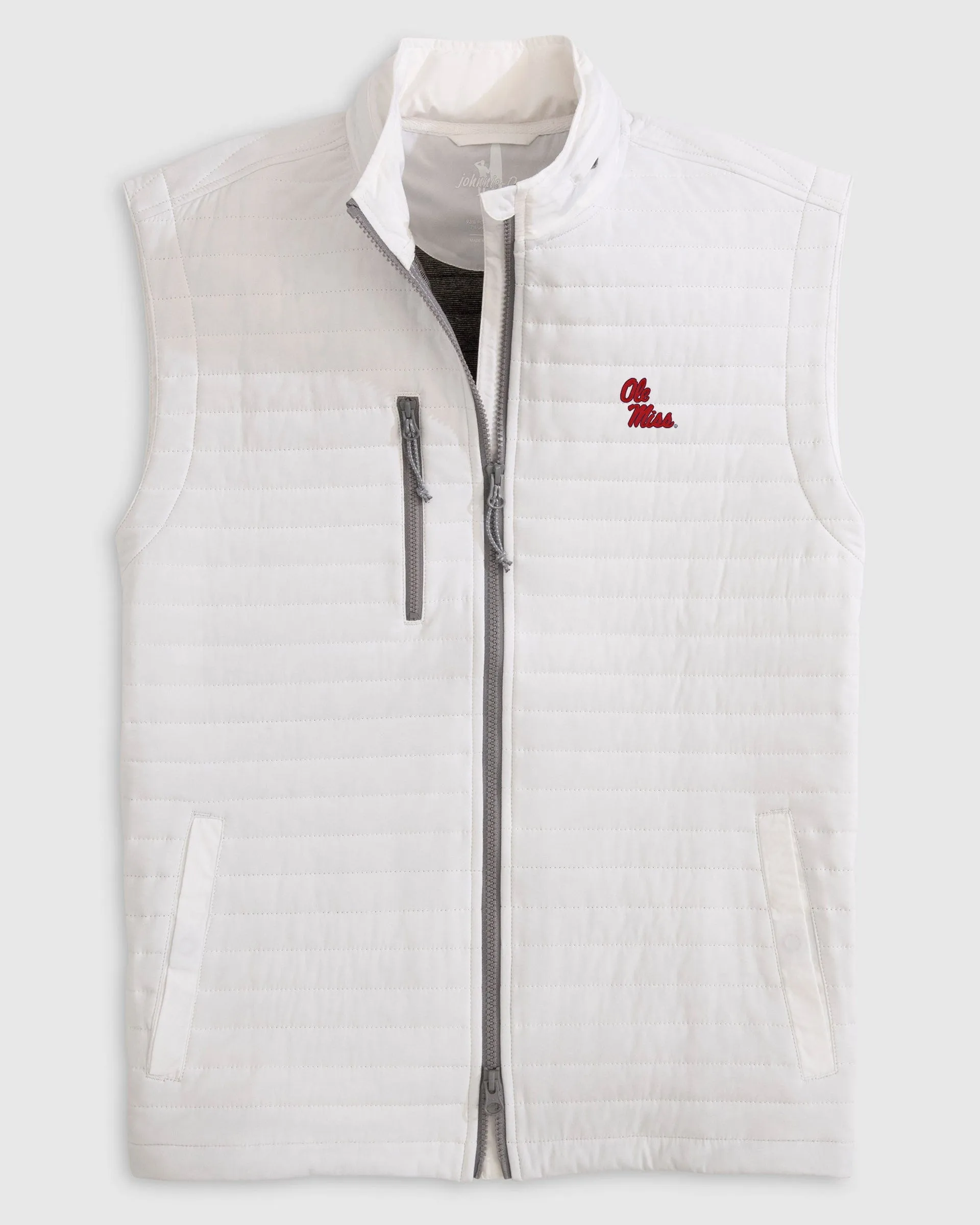 Ole Miss Crosswind Quilted Performance Vest - Stacked Logo (Copy) sold by Johnnie-O product image thumbnail 3