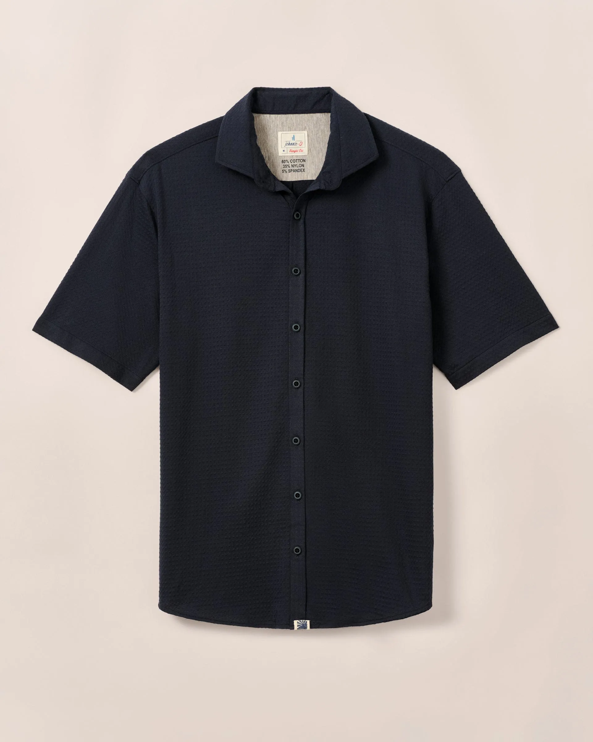 Short Sleeve Hangin' Out Knit Button Down Shirt - Surfsucker sold by Johnnie-O