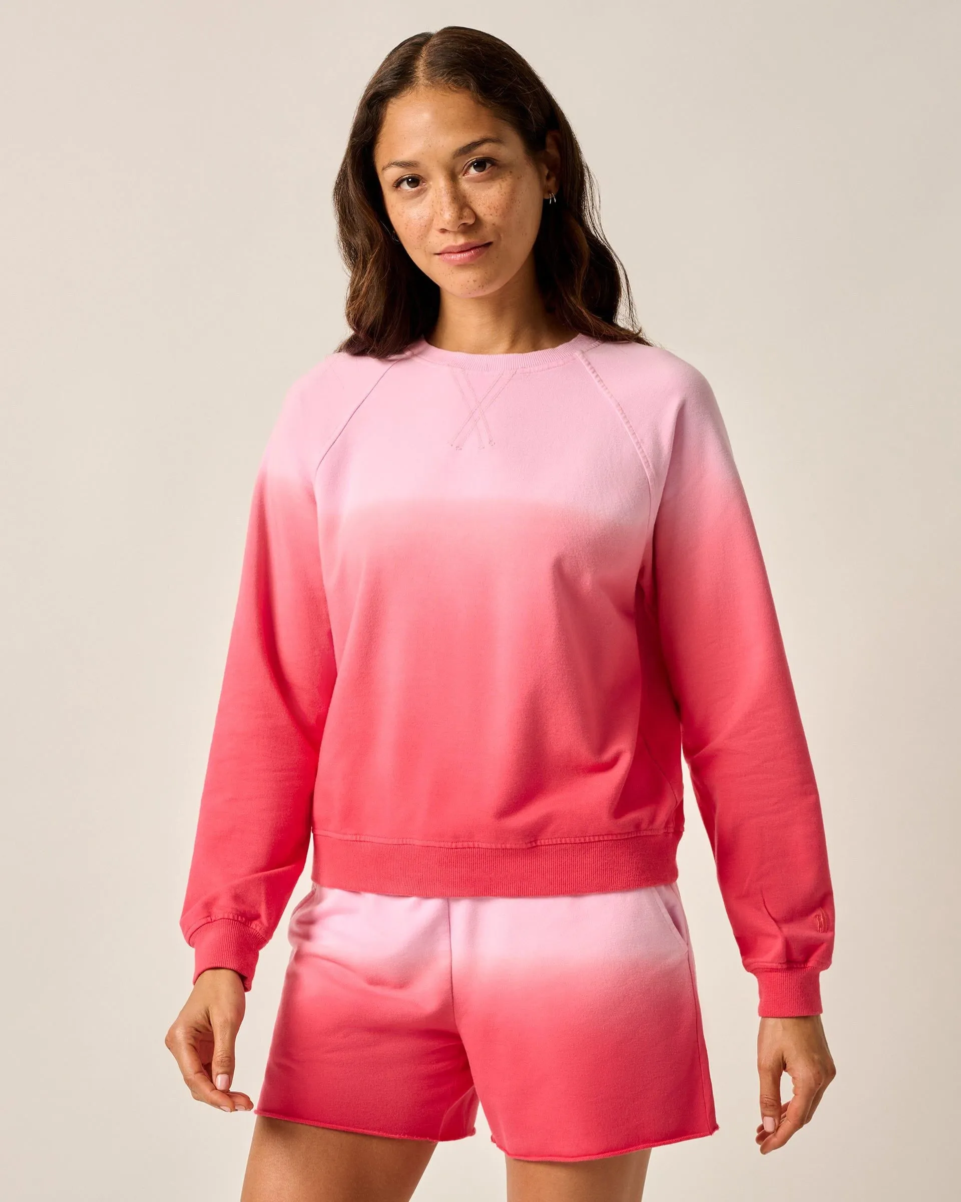 Sophia Lightweight Terry Crewneck Sweatshirt sold by Johnnie-O