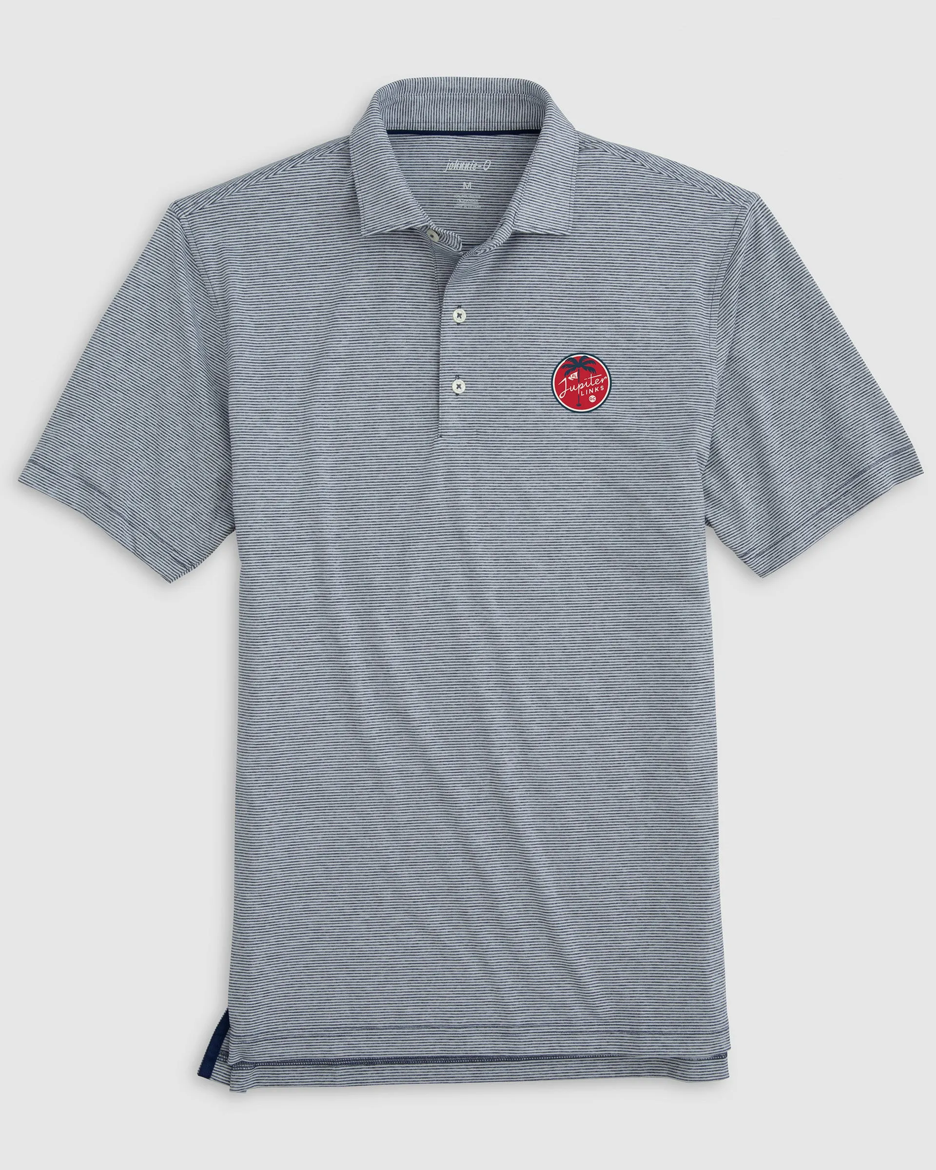 TGL Jupiter Links Golf Club Lyndonn Striped Jersey Performance Polo sold by Johnnie-O