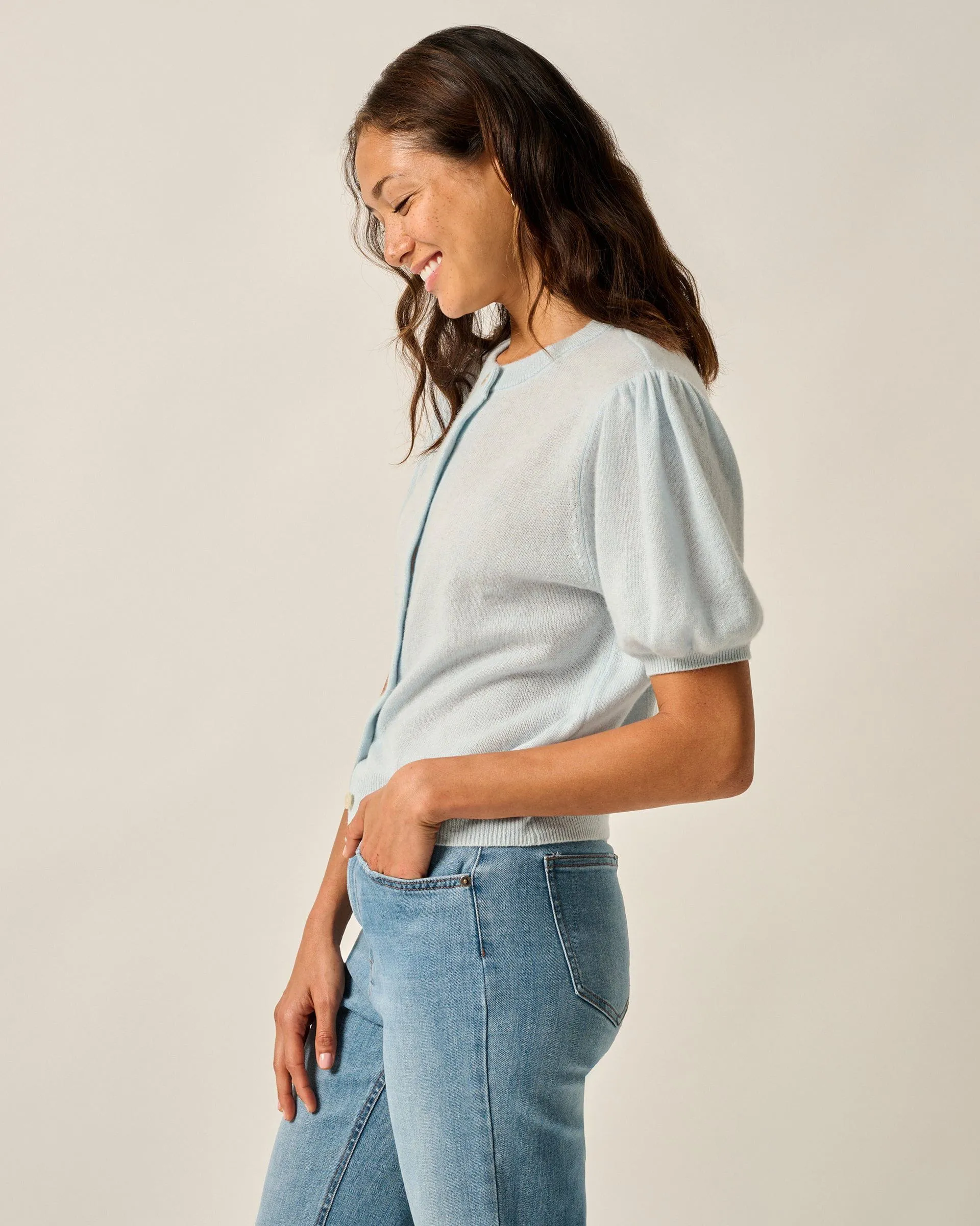 Lizzie Puff Sleeve Cardigan sold by Johnnie-O product image thumbnail 4