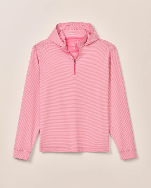 PerryGolf Hybrid Performance 1/4 Zip Hoodie sold by Johnnie-O