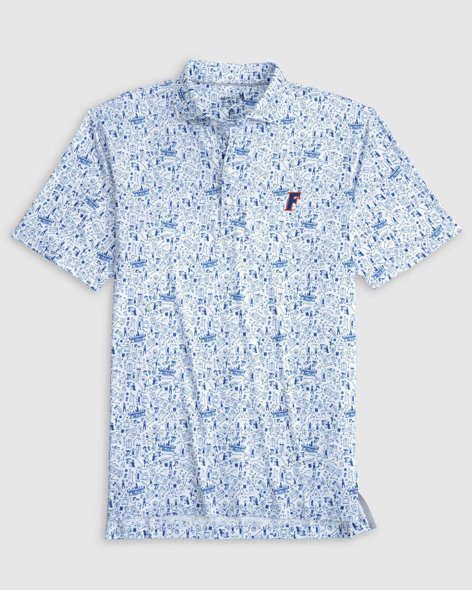 Florida Hoop There It Is Printed Performance Jersey Polo - F Logo sold by Johnnie-O product image thumbnail 2