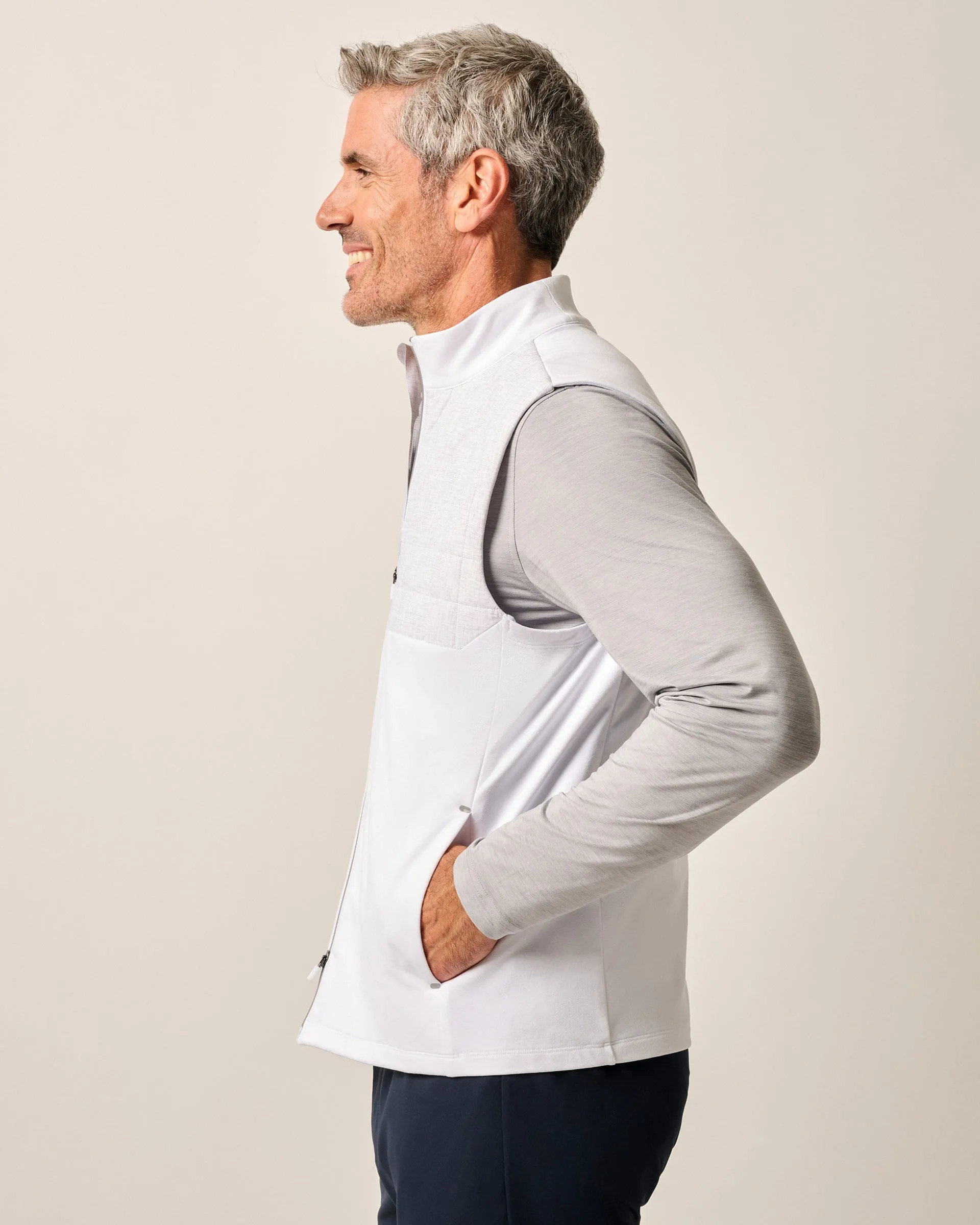 Filroy Mixed Media Performance Vest sold by Johnnie-O product image thumbnail 4