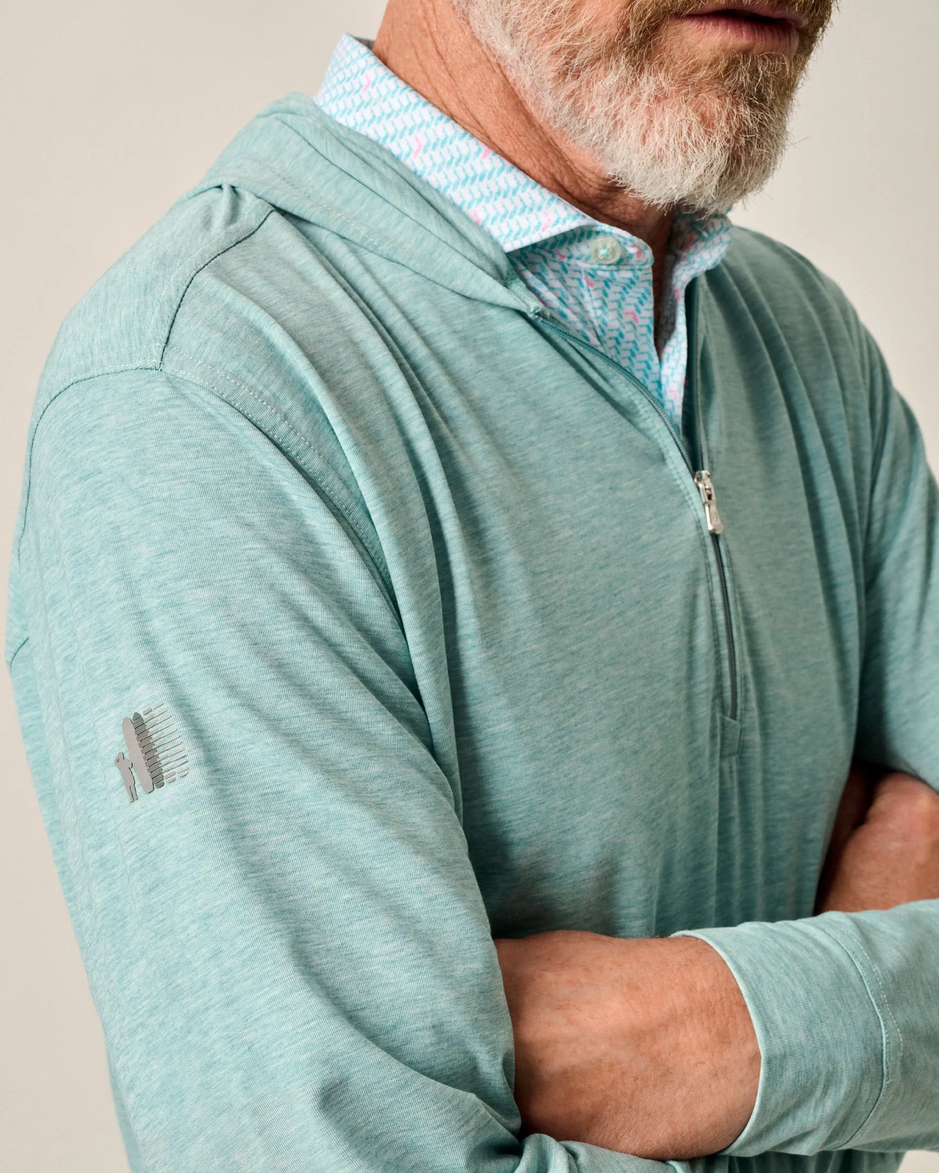 Welsey Performance 1/4 Zip Hoodie sold by Johnnie-O product image thumbnail 2