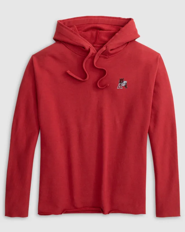 Women's Arkansas Kelli Pullover Hoodie - Vault Logo sold by Johnnie-O