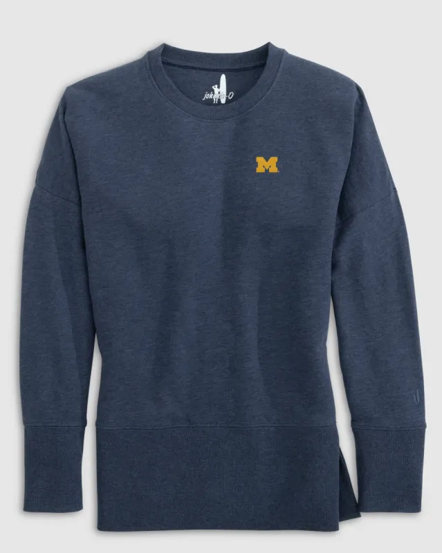 Women's Michigan Brittany Crewneck Sweatshirt sold by Johnnie-O