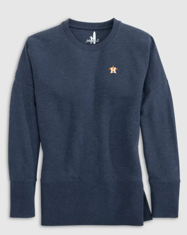 Women's Houston Astros Brittany Crewneck Sweatshirt sold by Johnnie-O