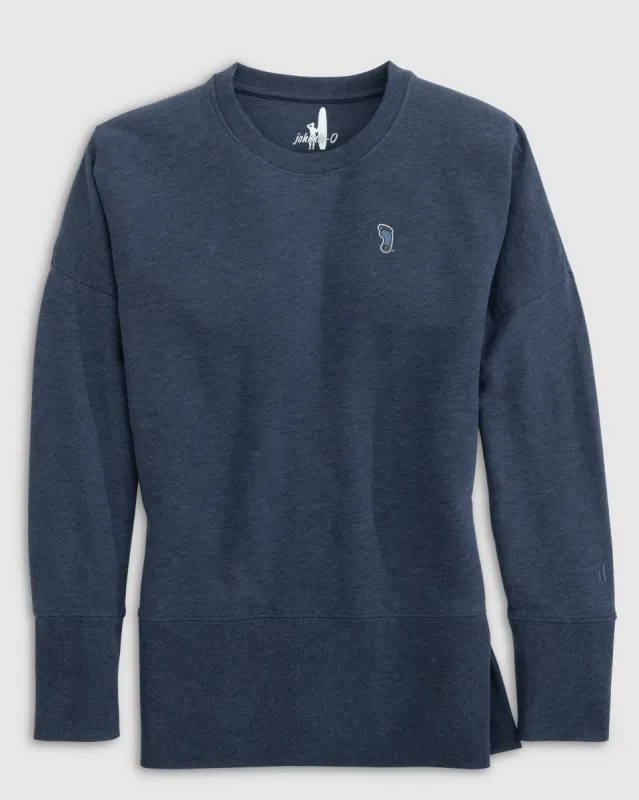 Women's North Carolina Brittany Crewneck Sweatshirt - Tar Heel Logo sold by Johnnie-O