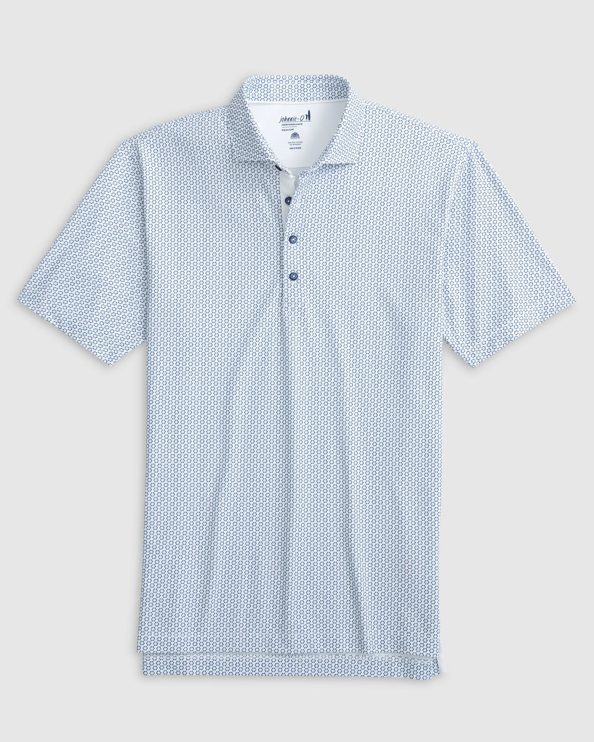 PerryGolf Performance Mesh Polo - Blume Print sold by Johnnie-O