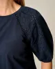 Lydia Eyelet Puff Sleeve Blouse sold by Johnnie-O
