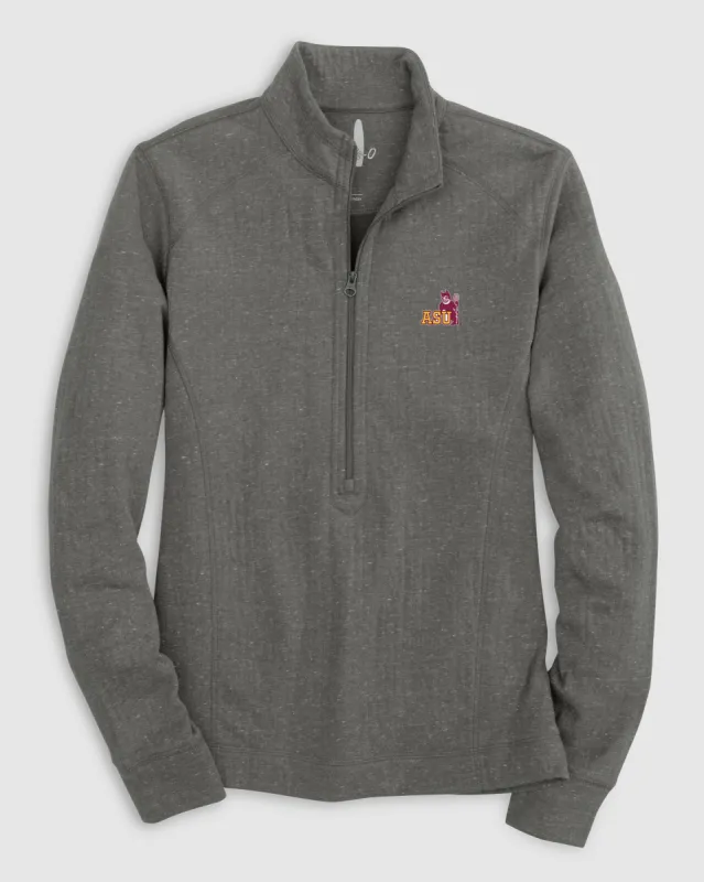 Women's Arizona State Kennedy 1/4 Zip Pullover - Vault Logo sold by Johnnie-O