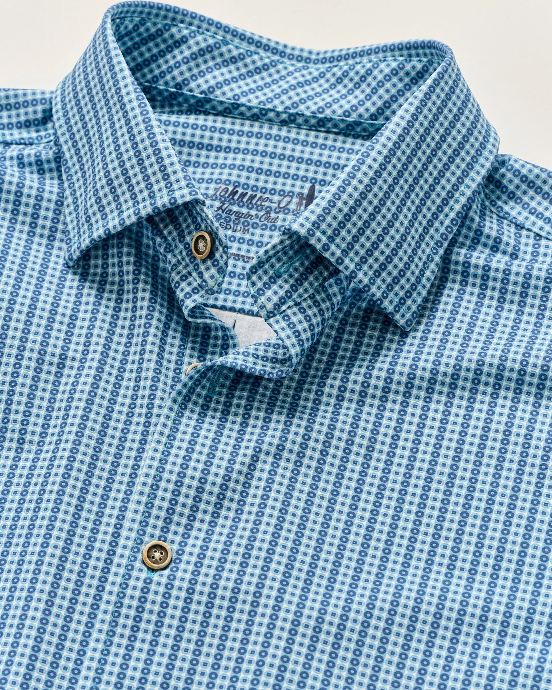 Short Sleeve Hangin' Out Knit Button Down Shirt - Josiah sold by Johnnie-O product image thumbnail 3