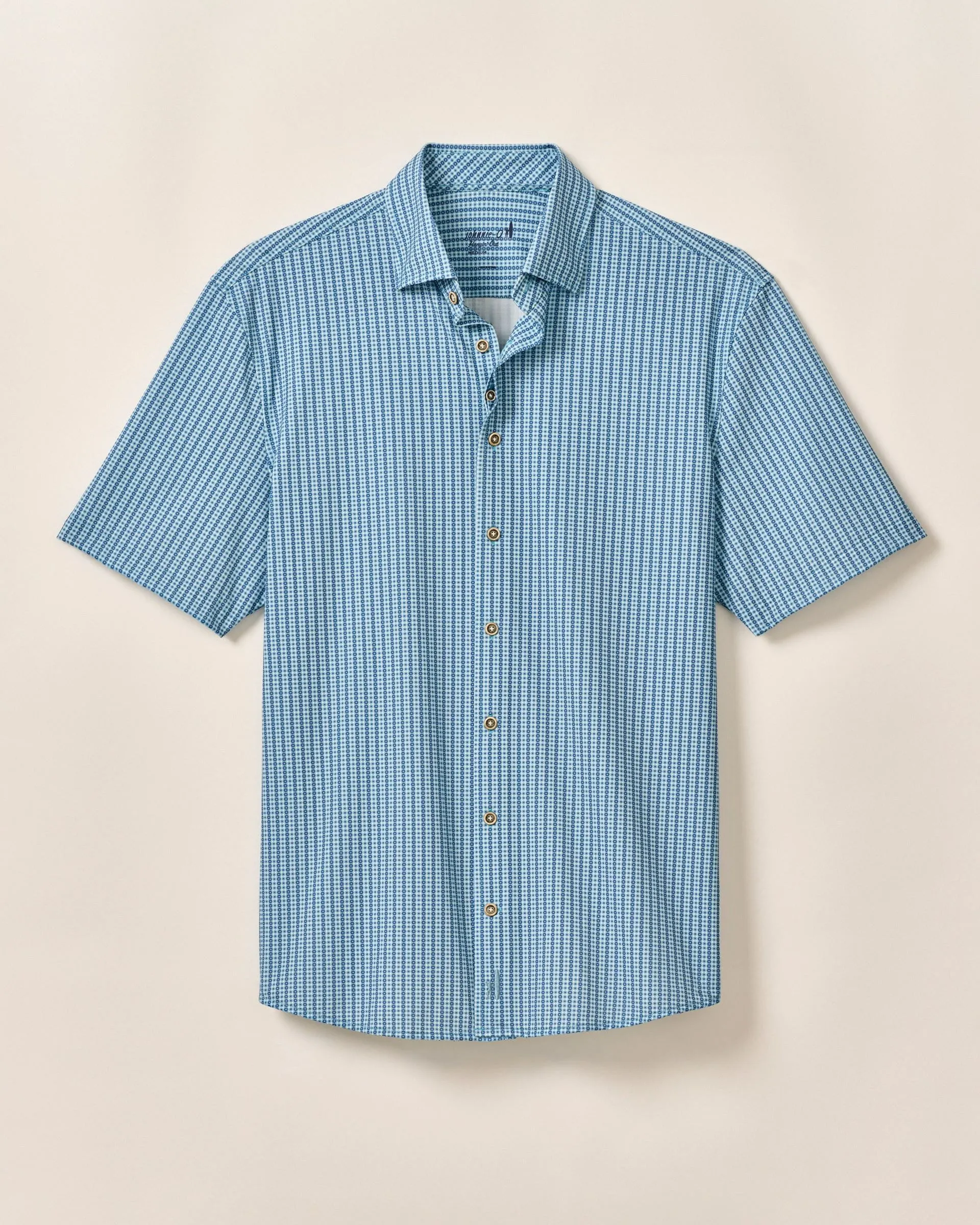 Short Sleeve Hangin' Out Knit Button Down Shirt - Josiah sold by Johnnie-O product image thumbnail 5