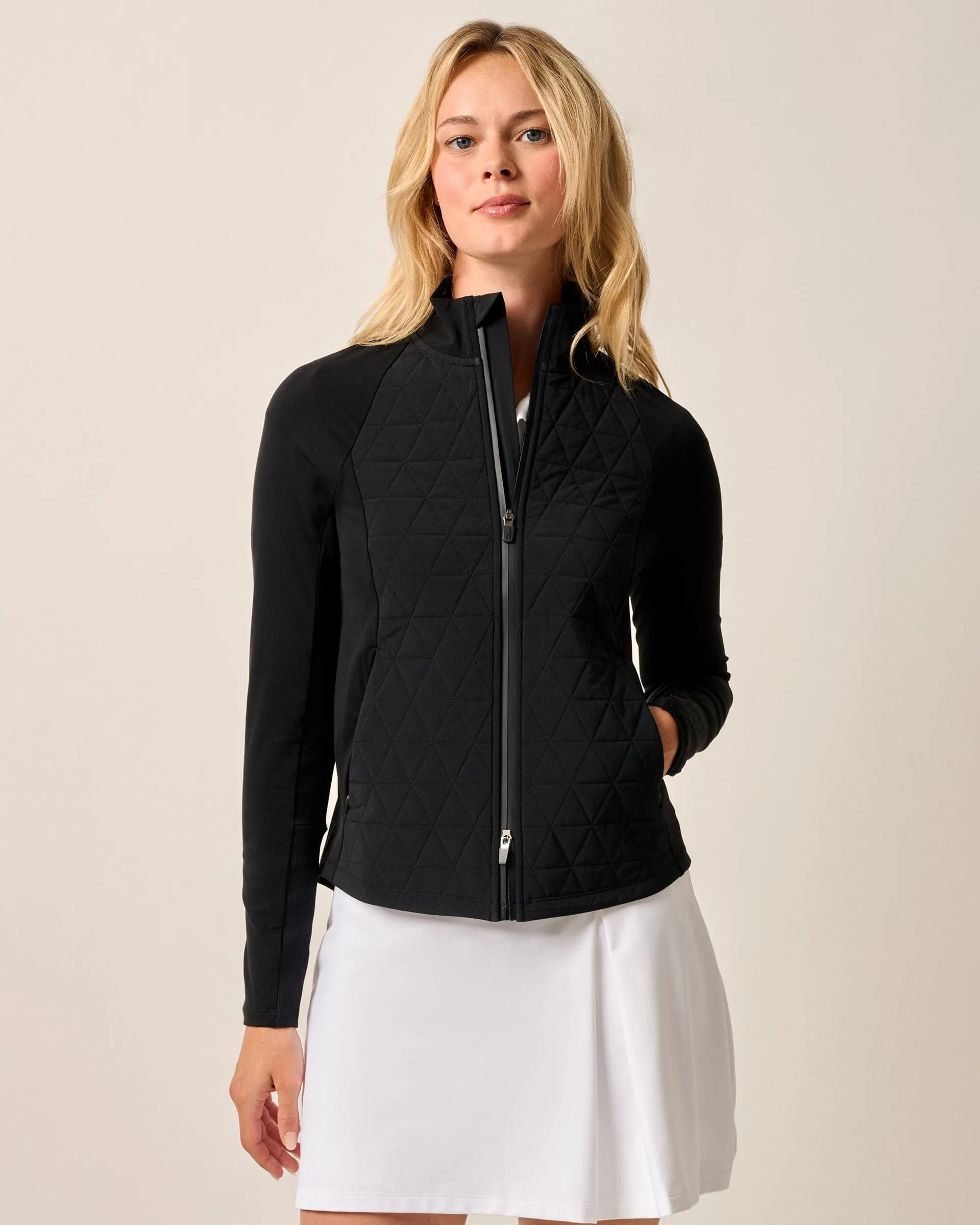 Hannah Performance Mixed Media Jacket sold by Johnnie-O