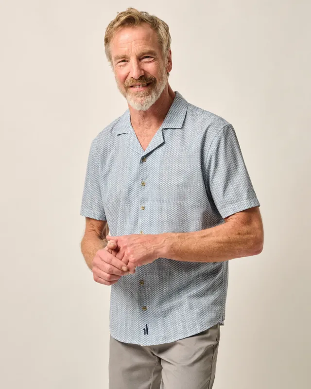 Short Sleeve Hangin' Out Button Down Shirt - Shackleford sold by Johnnie-O