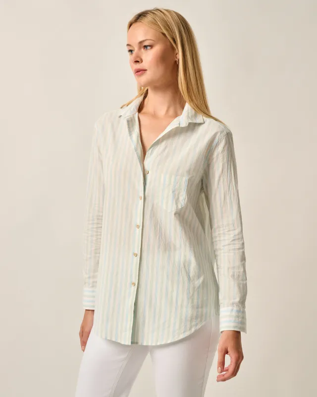Pixie Cotton Button Down Shirt sold by Johnnie-O