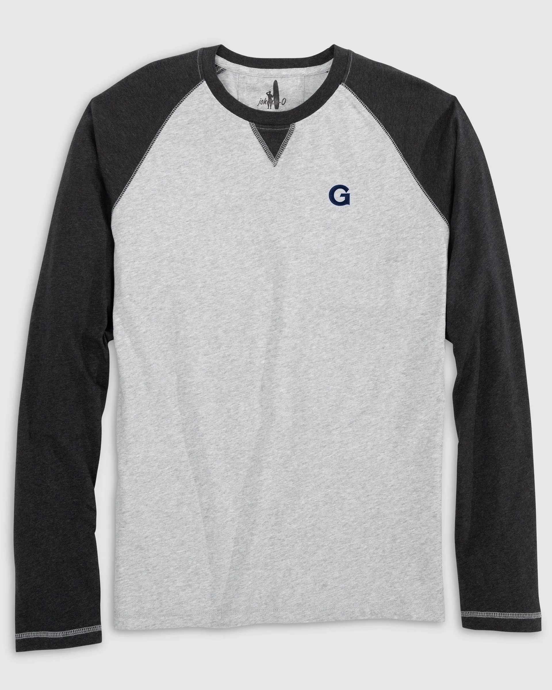 Georgetown Alsen Long Sleeve Baseball Tee sold by Johnnie-O