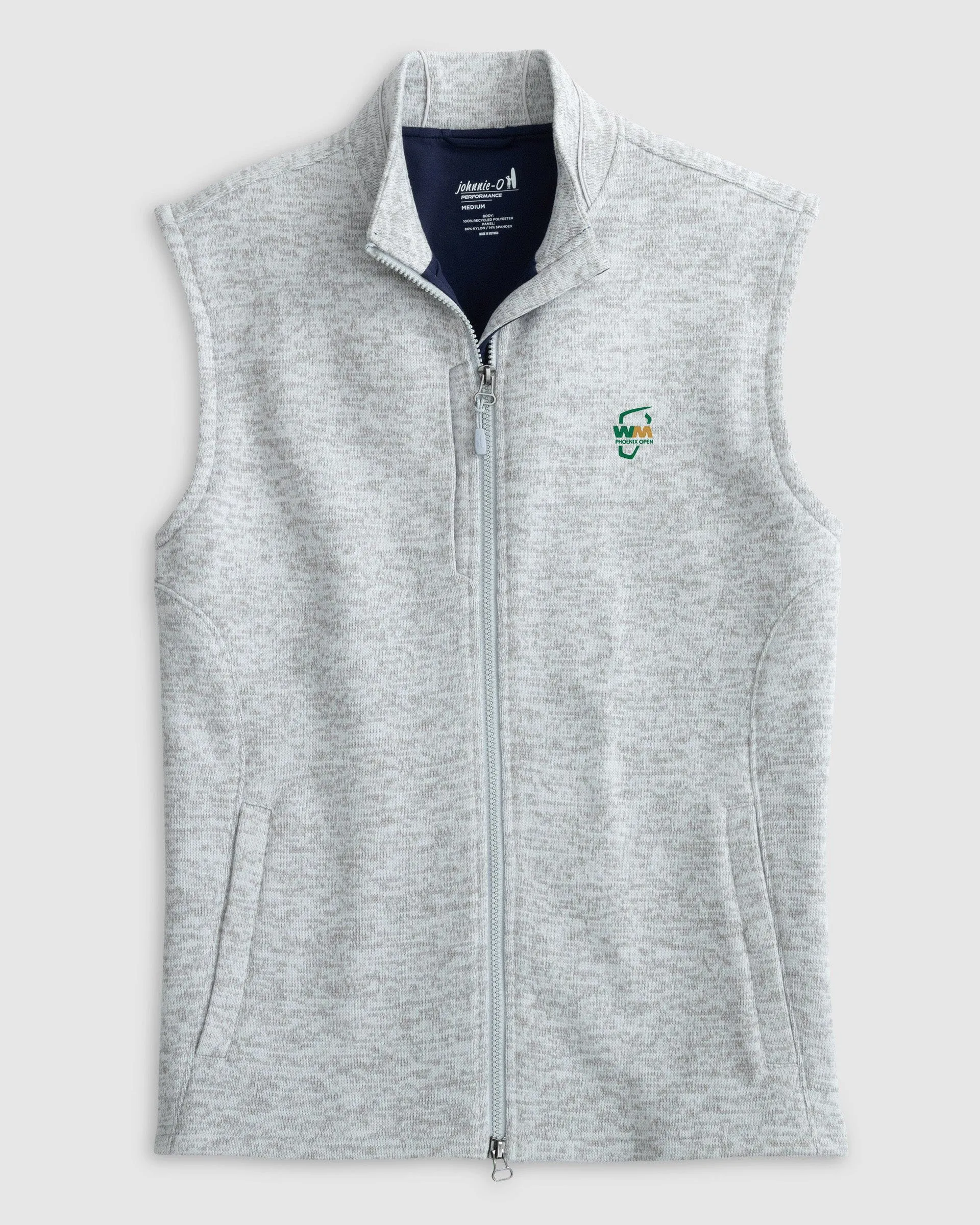 WM Phoenix Open Denalis Double-Zip Fleece Vest sold by Johnnie-O
