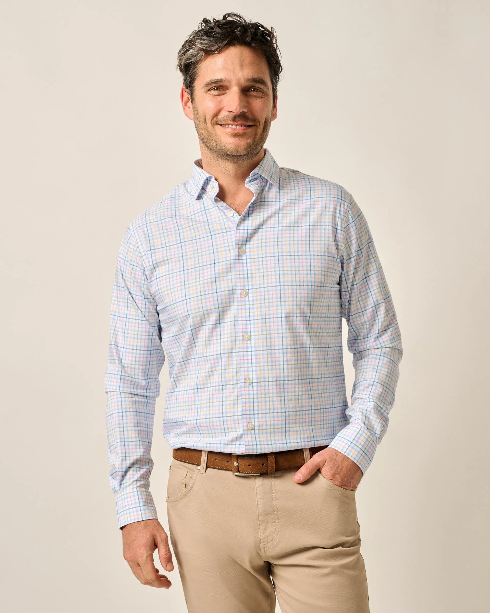 Performance Button Down Shirt - Singleton sold by Johnnie-O