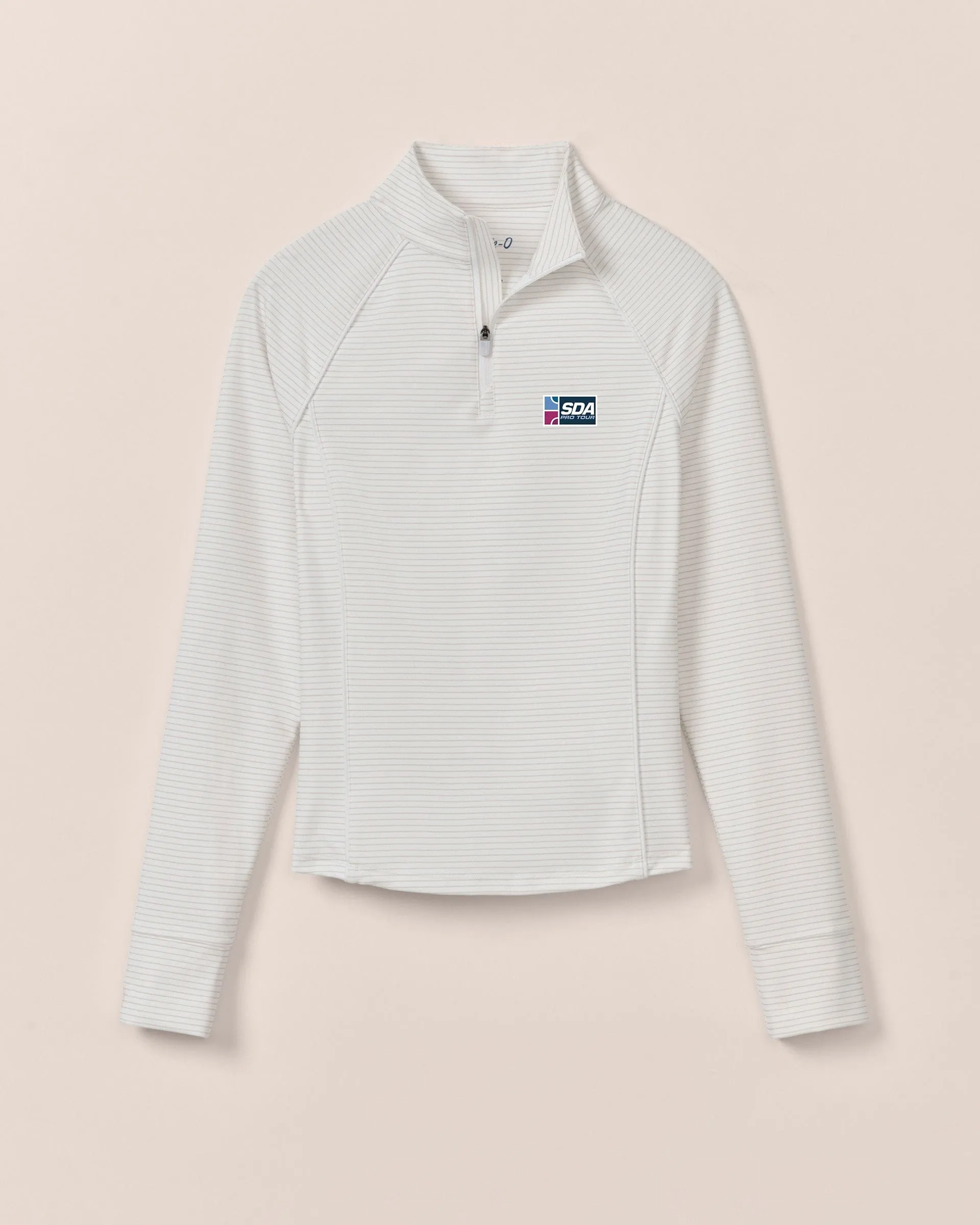 Women's SDA Jasmine Striped Performance 1/4 Zip sold by Johnnie-O product image thumbnail 2