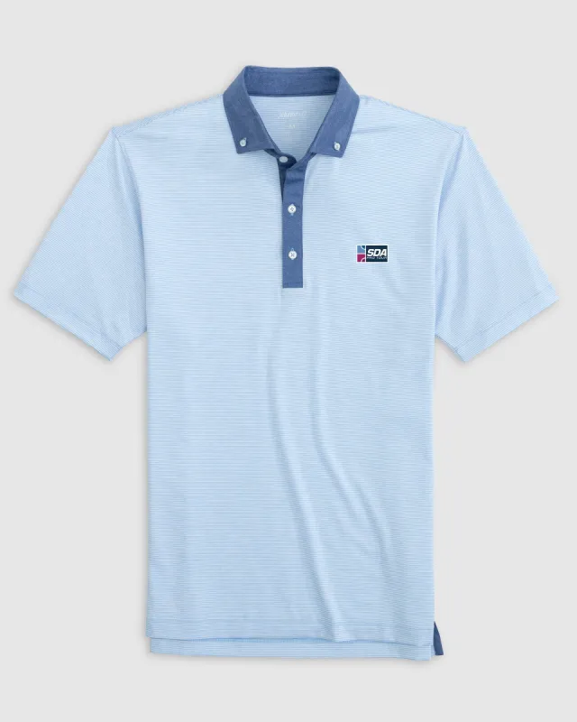 SDA Walsh Striped Jersey Performance Polo sold by Johnnie-O
