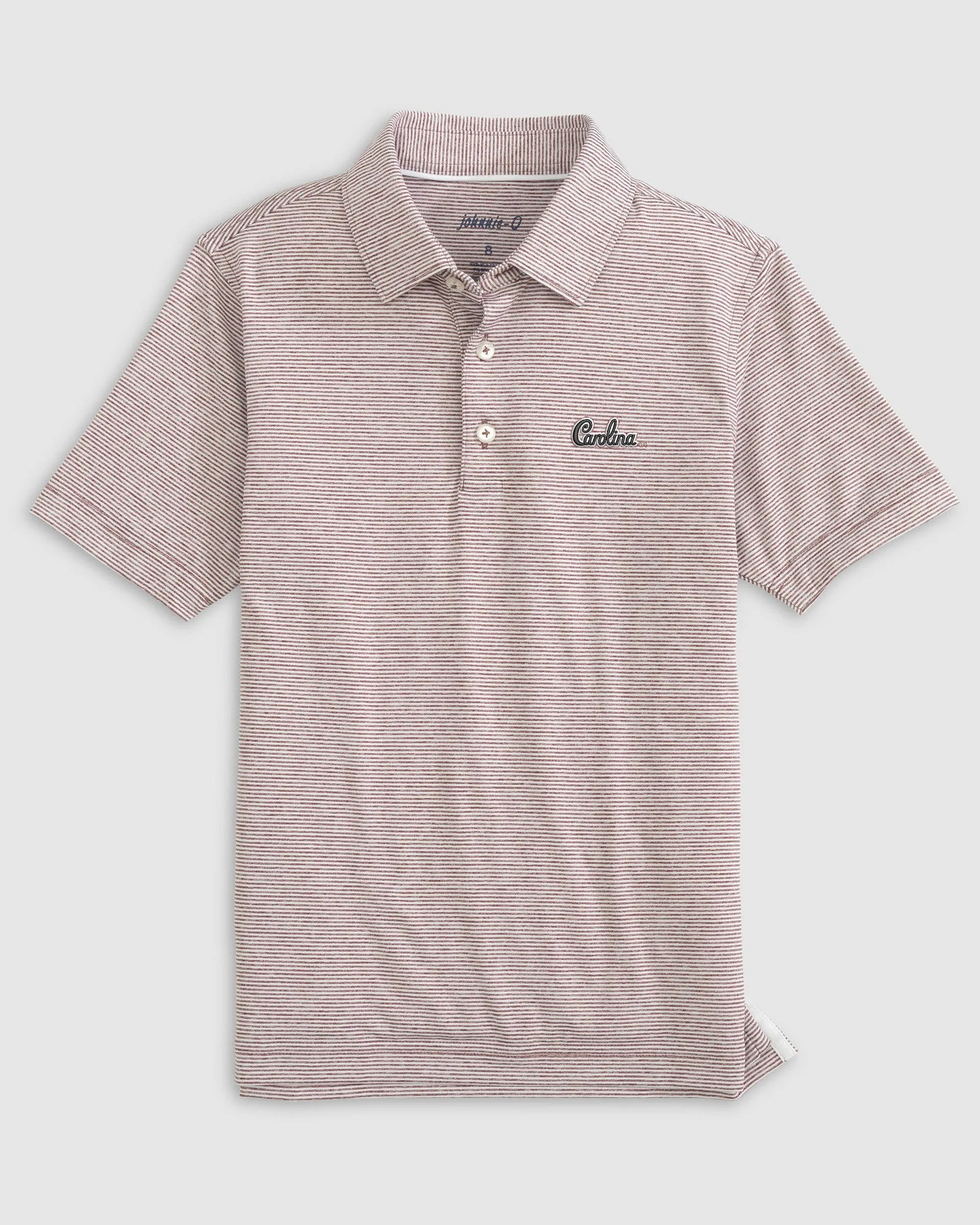 South Carolina Lyndonn Jr. Striped Jersey Performance Polo - Script Logo sold by Johnnie-O product image thumbnail 5