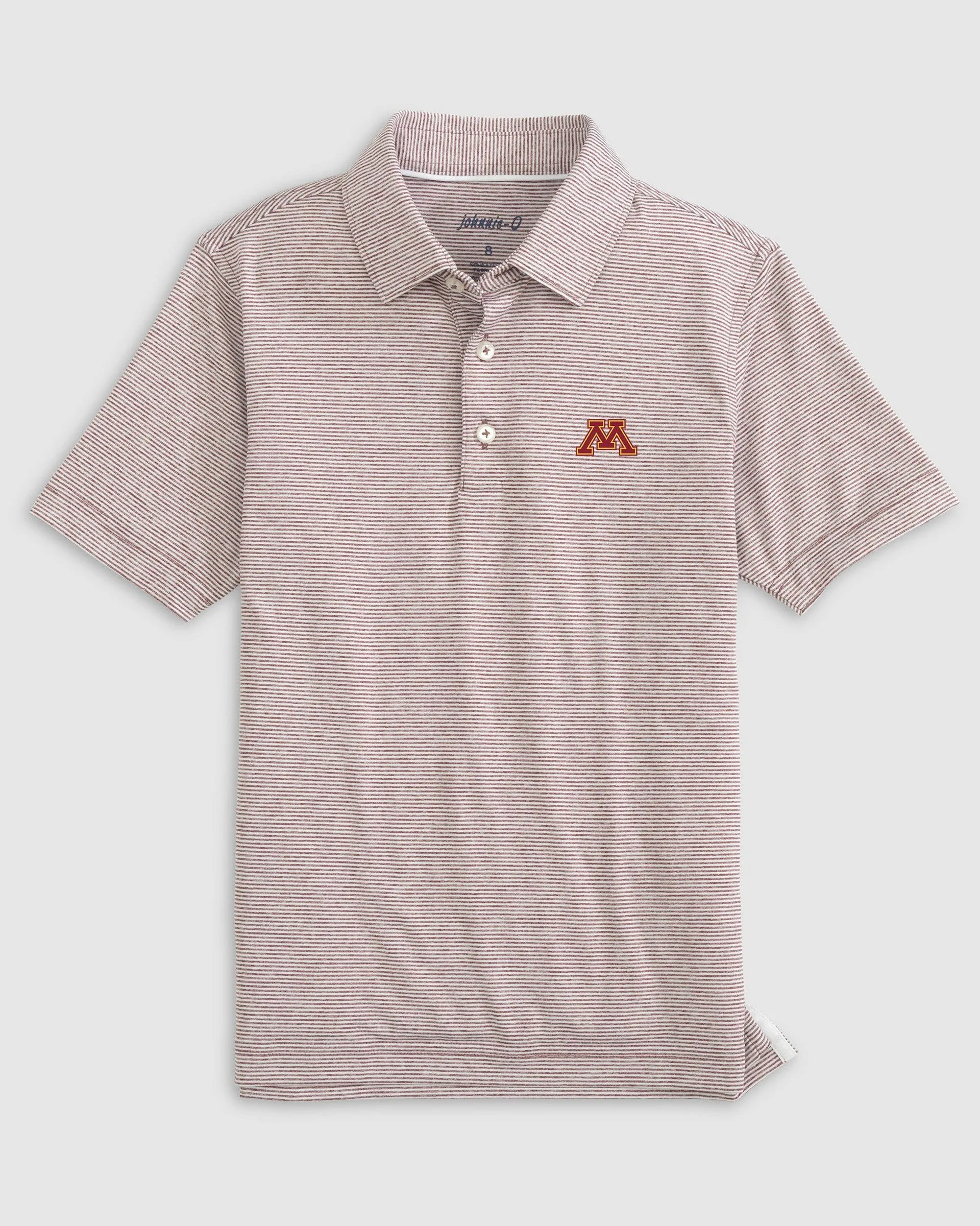Minnesota Lyndonn Jr. Striped Jersey Performance Polo sold by Johnnie-O product image thumbnail 5