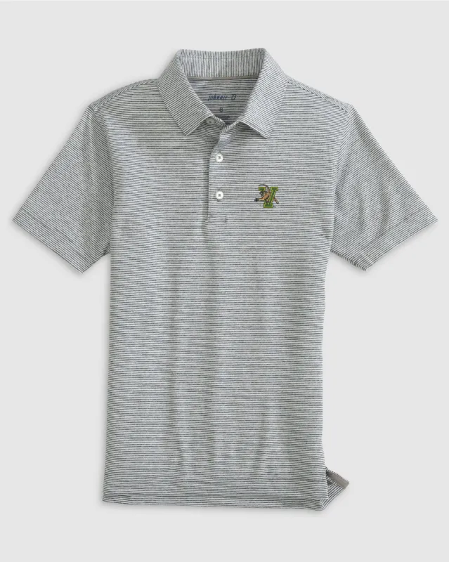 Vermont Lyndonn Jr. Striped Jersey Performance Polo sold by Johnnie-O