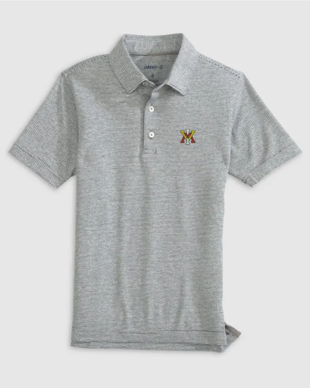 VMI Lyndonn Jr. Striped Jersey Performance Polo sold by Johnnie-O