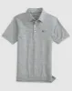 Fresno State Lyndonn Jr. Striped Jersey Performance Polo sold by Johnnie-O