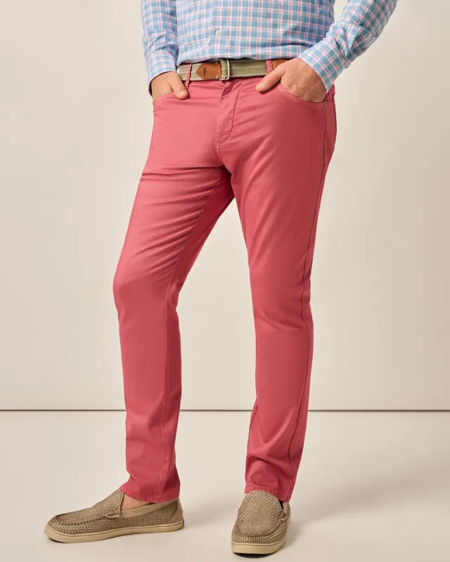 Carmel Sateen 5-Pocket Pants sold by Johnnie-O