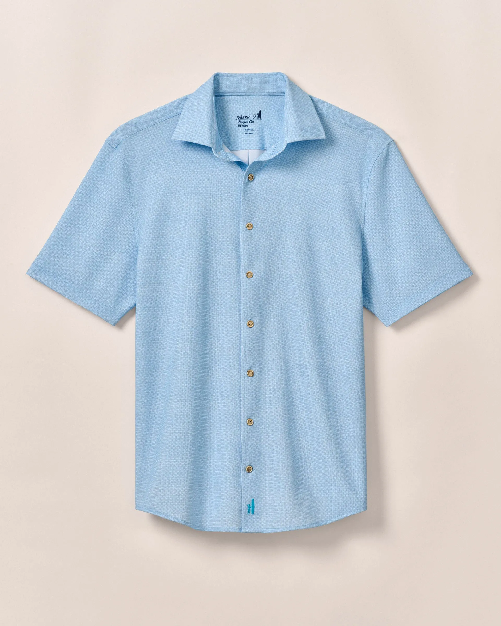 Big & Tall Short Sleeve Hangin' Out Knit Button Down Shirt - Spielman sold by Johnnie-O product image thumbnail 4