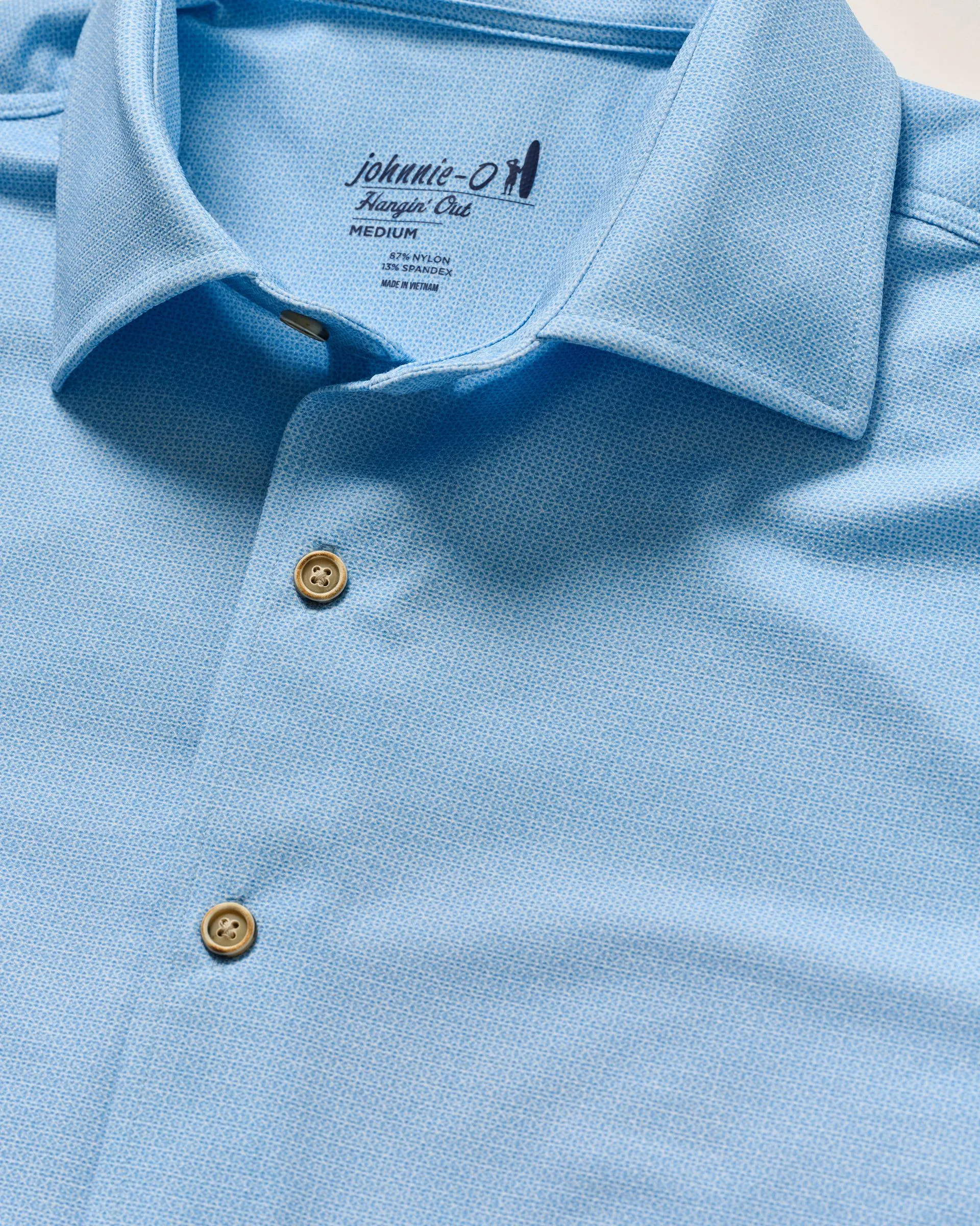 Big & Tall Short Sleeve Hangin' Out Knit Button Down Shirt - Spielman sold by Johnnie-O product image thumbnail 5