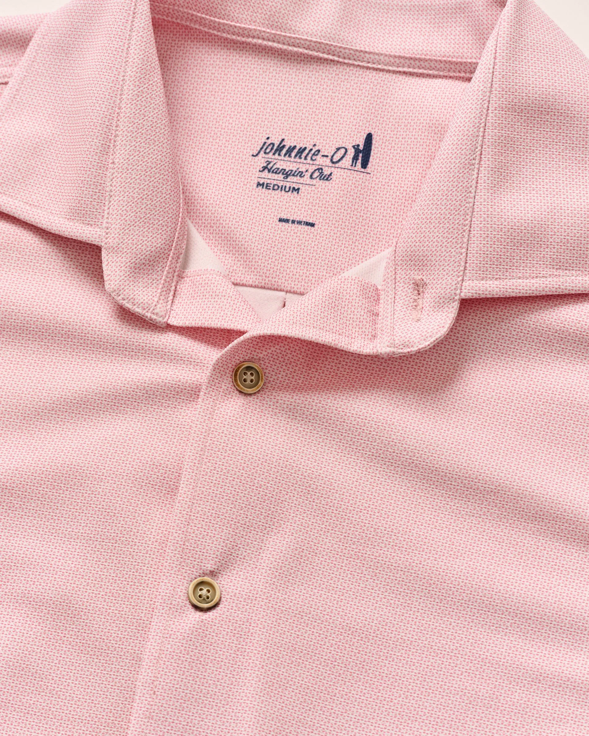 Big & Tall Short Sleeve Hangin' Out Knit Button Down Shirt - Spielman sold by Johnnie-O product image thumbnail 2