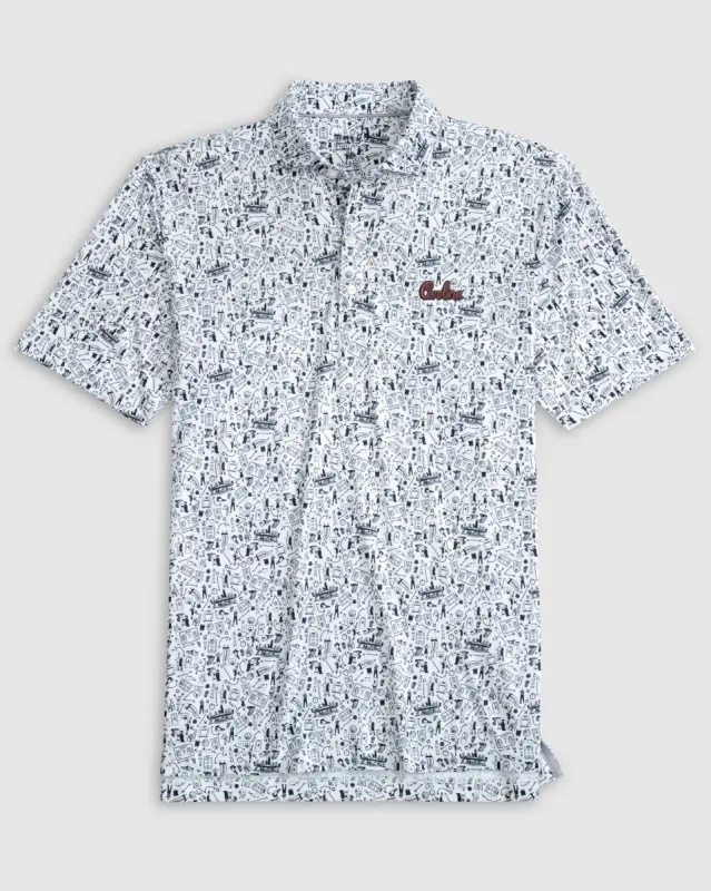 South Carolina Hoop There It Is Performance Jersey Polo - Script Logo sold by Johnnie-O