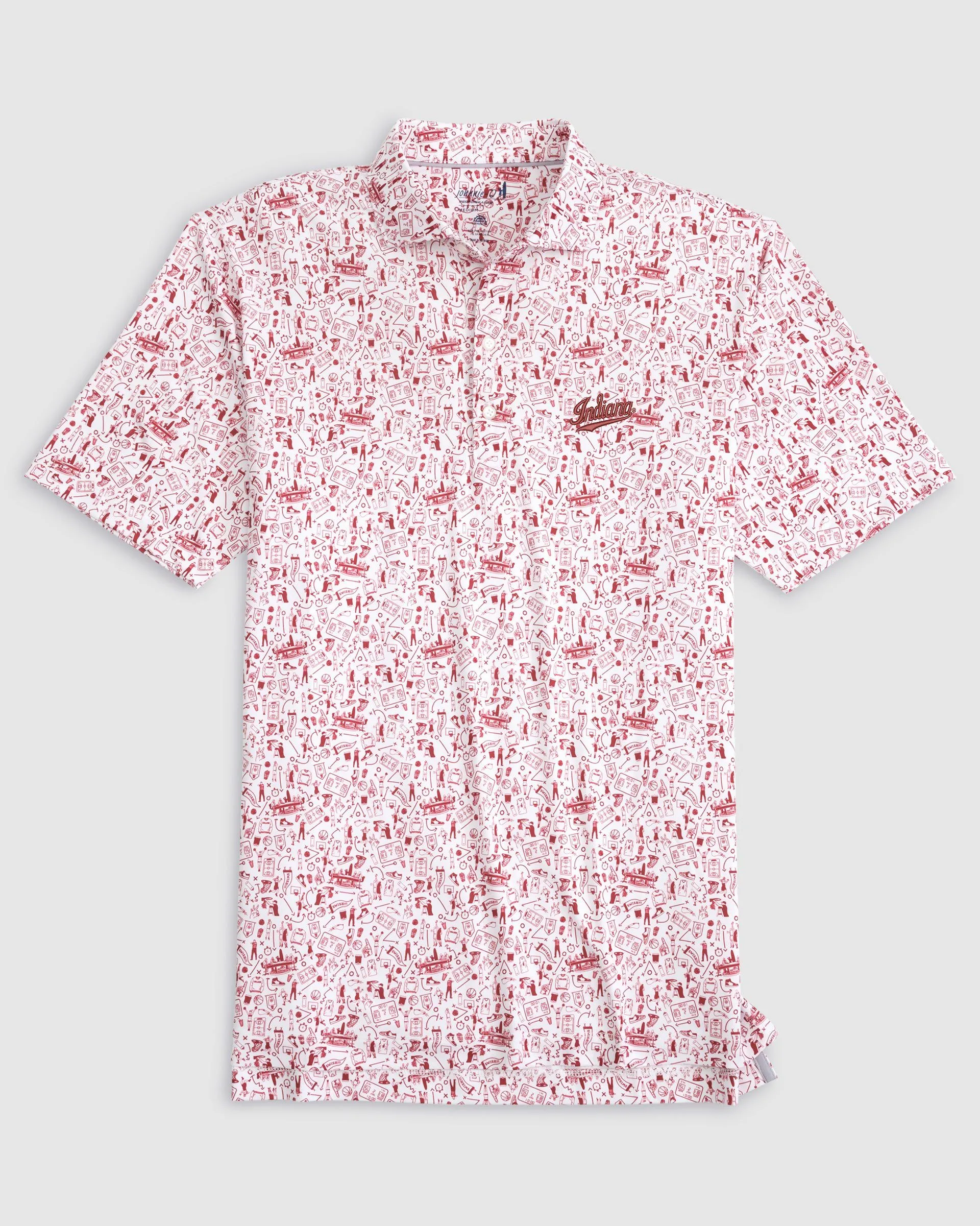 Indiana Hoop There It Is Performance Jersey Polo - Indiana Logo sold by Johnnie-O product image thumbnail 2