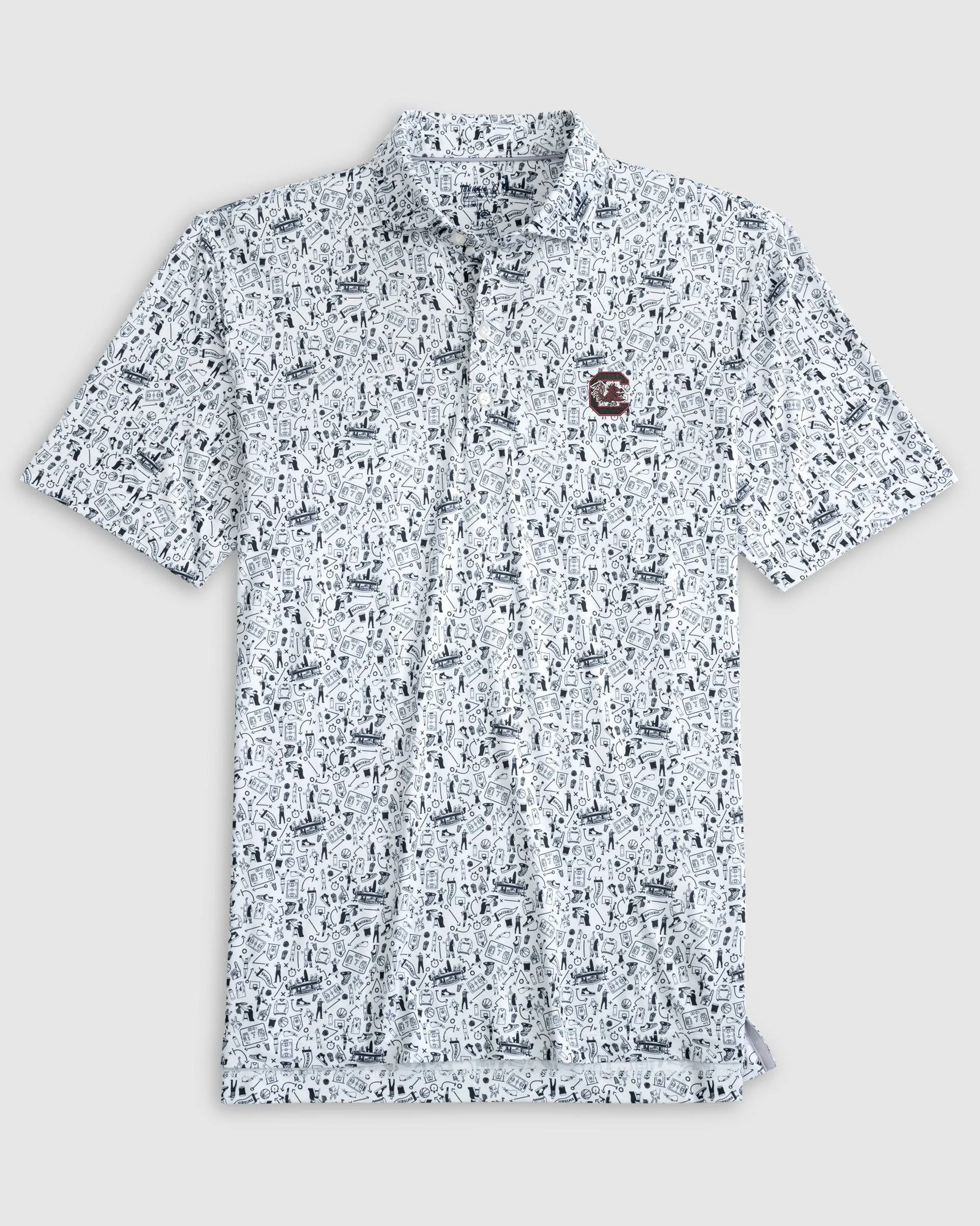 South Carolina Hoop There It Is Performance Jersey Polo sold by Johnnie-O