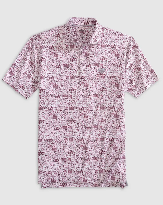 Chicago Tailgater 2.0 Printed Jersey Performance Polo (Copy) made by Johnnie-O