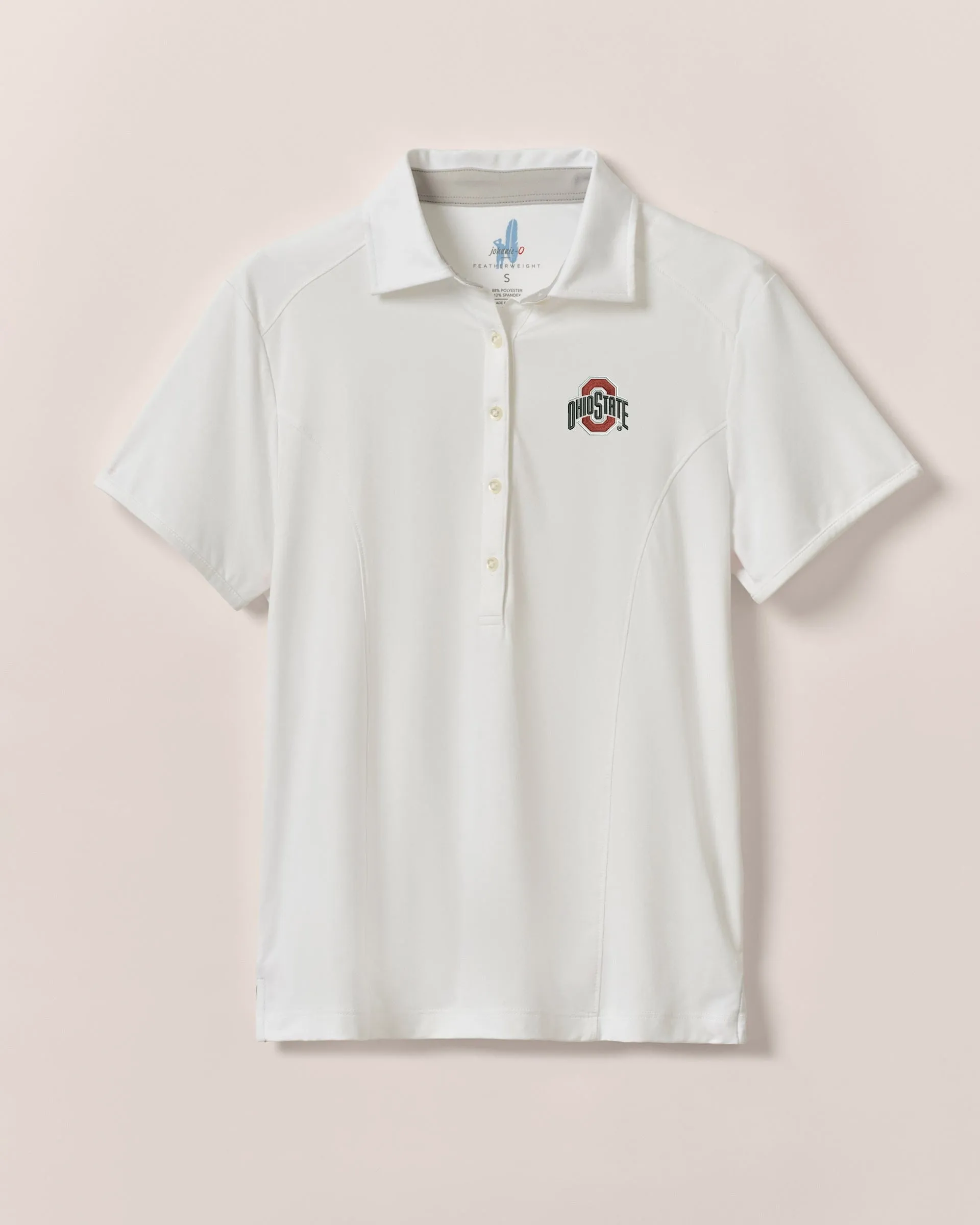Women's Ohio State Angela Performance Polo sold by Johnnie-O