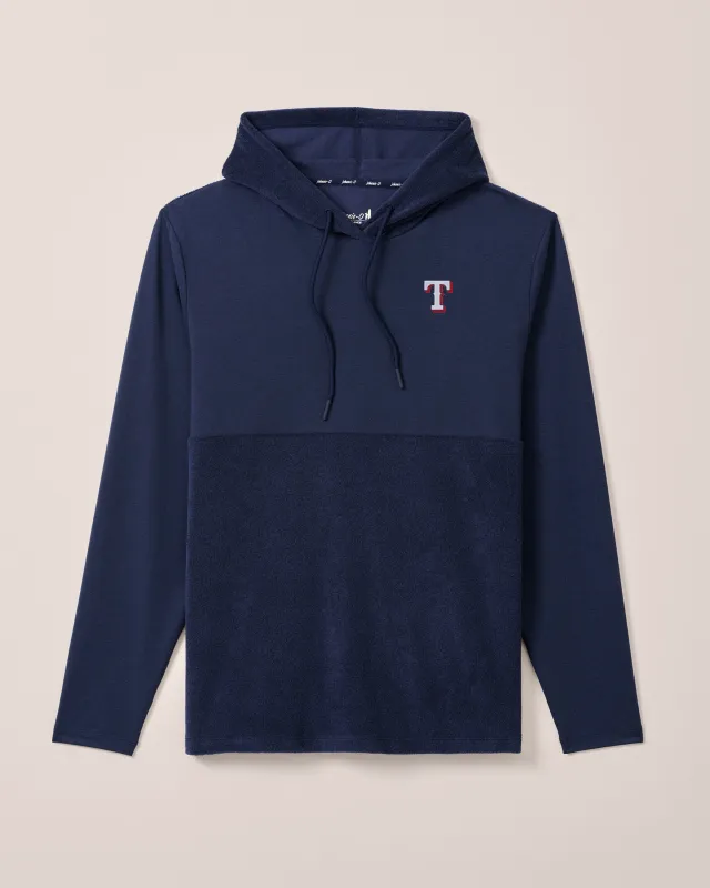 Texas Rangers Haggard Mixed Media Hoodie sold by Johnnie-O