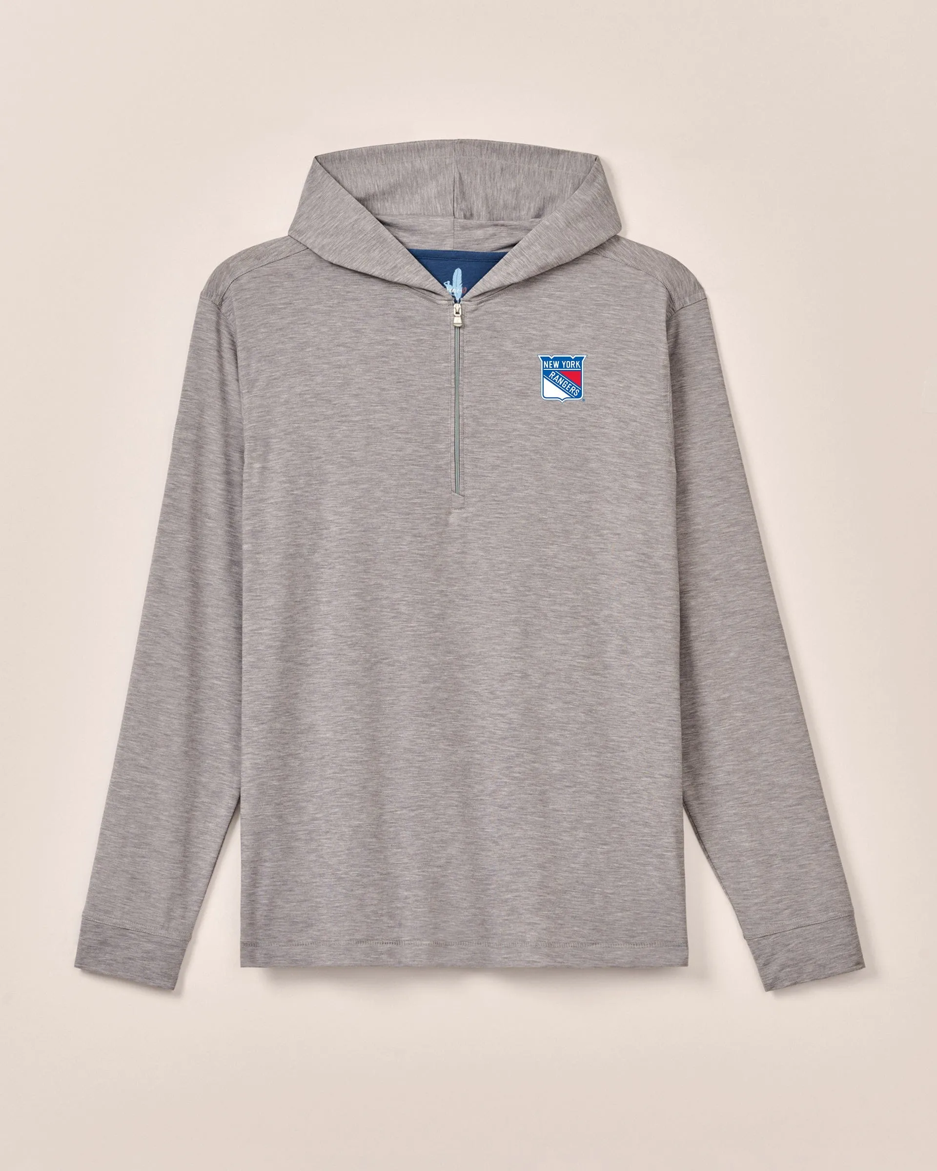 New York Rangers Welsey Performance 1/4 Zip Hoodie sold by Johnnie-O