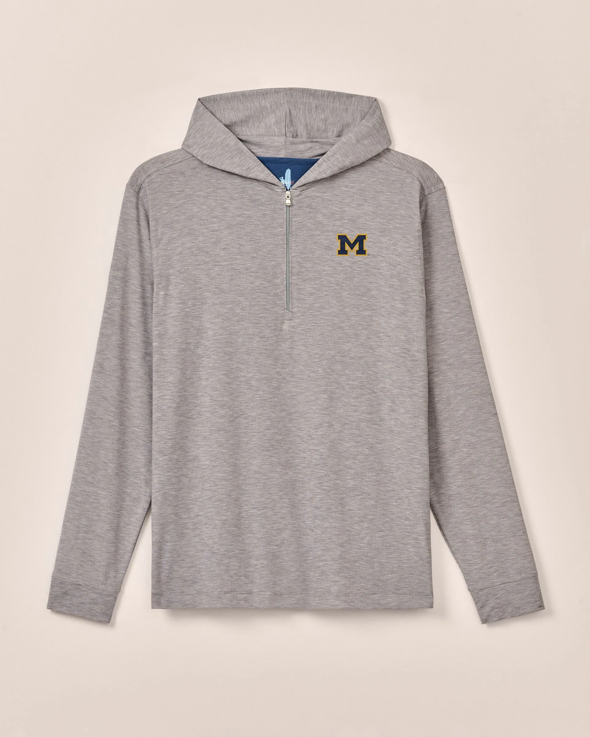 Michigan Welsey Performance 1/4 Zip Hoodie sold by Johnnie-O product image thumbnail 2
