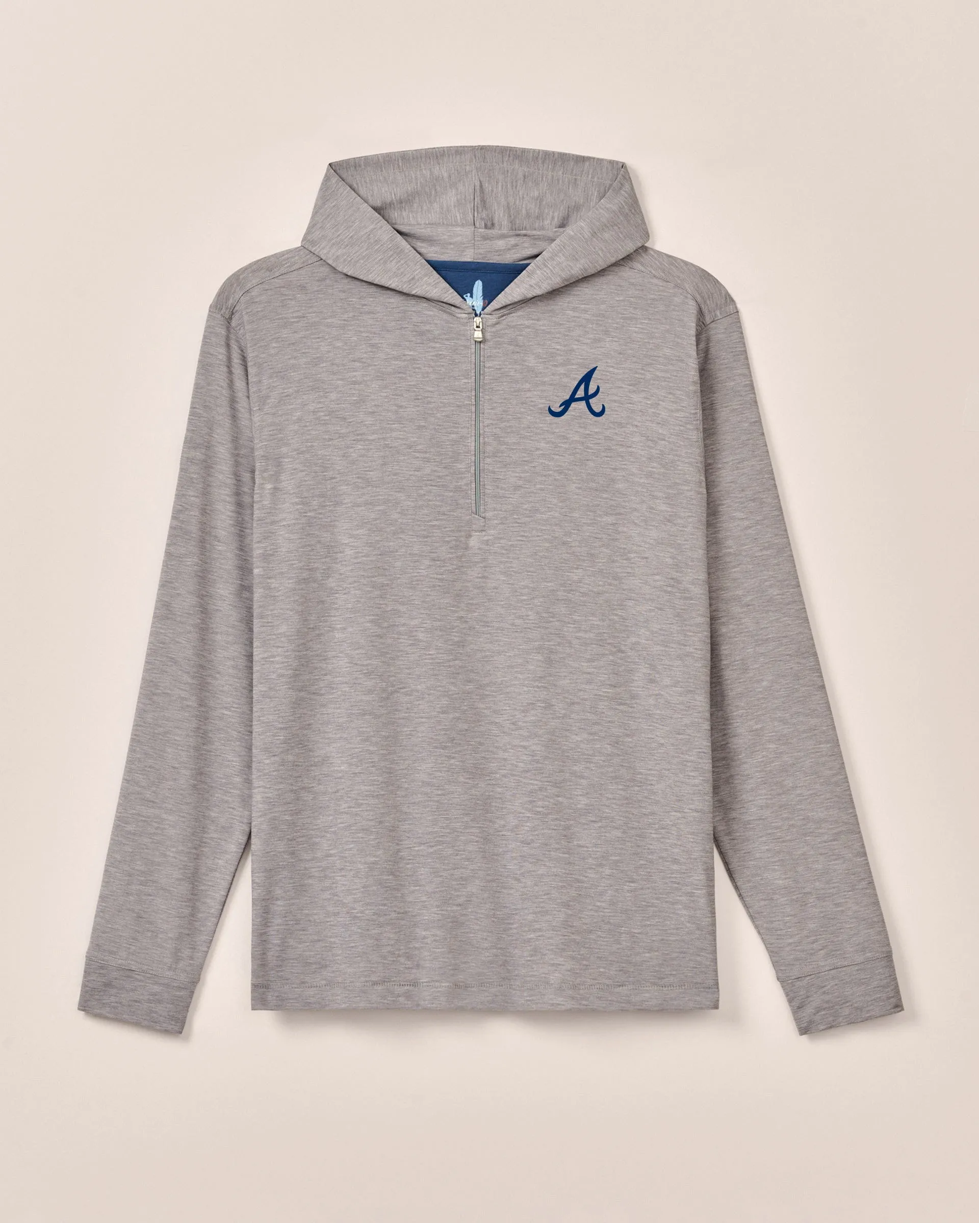 Atlanta Braves Welsey Performance 1/4 Zip Hoodie sold by Johnnie-O product image thumbnail 3