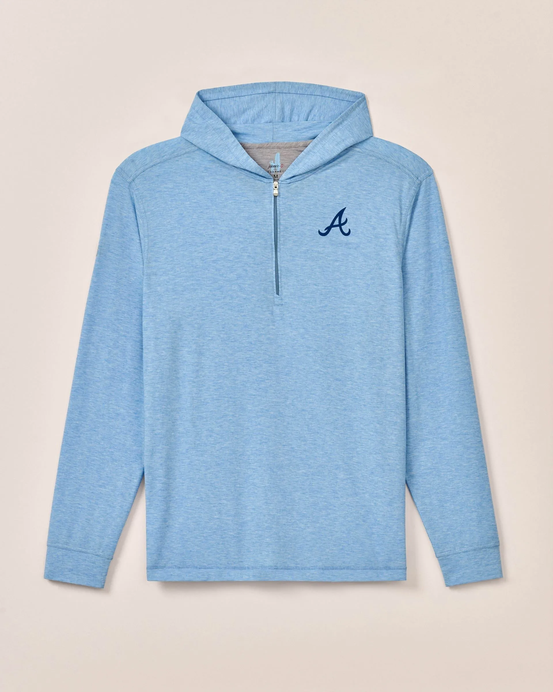 Atlanta Braves Welsey Performance 1/4 Zip Hoodie sold by Johnnie-O product image thumbnail 2