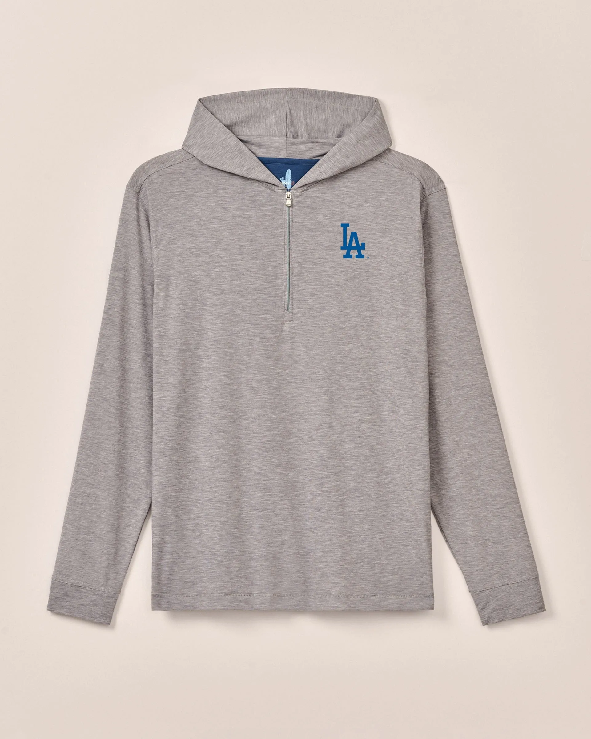 Los Angeles Dodgers Welsey Performance 1/4 Zip Hoodie sold by Johnnie-O product image thumbnail 3